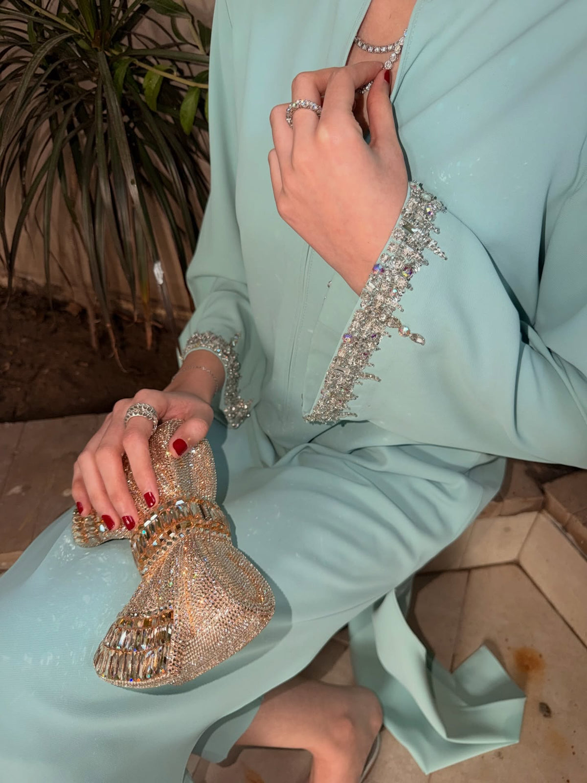 Aqua Gleam Atelier Modest Co-Ord Set