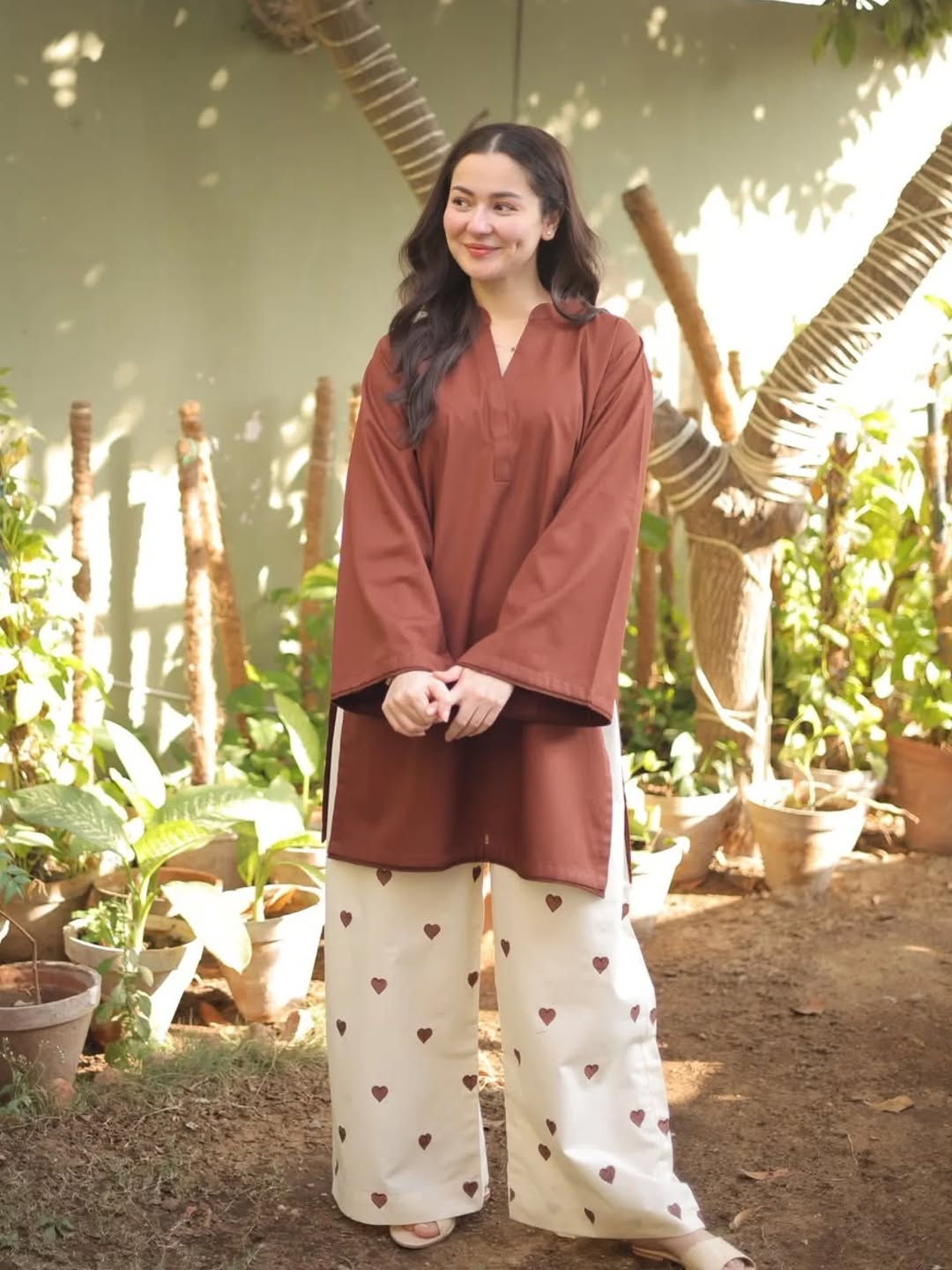 Rust Noor Ease Signature Modest Co-Ord Set