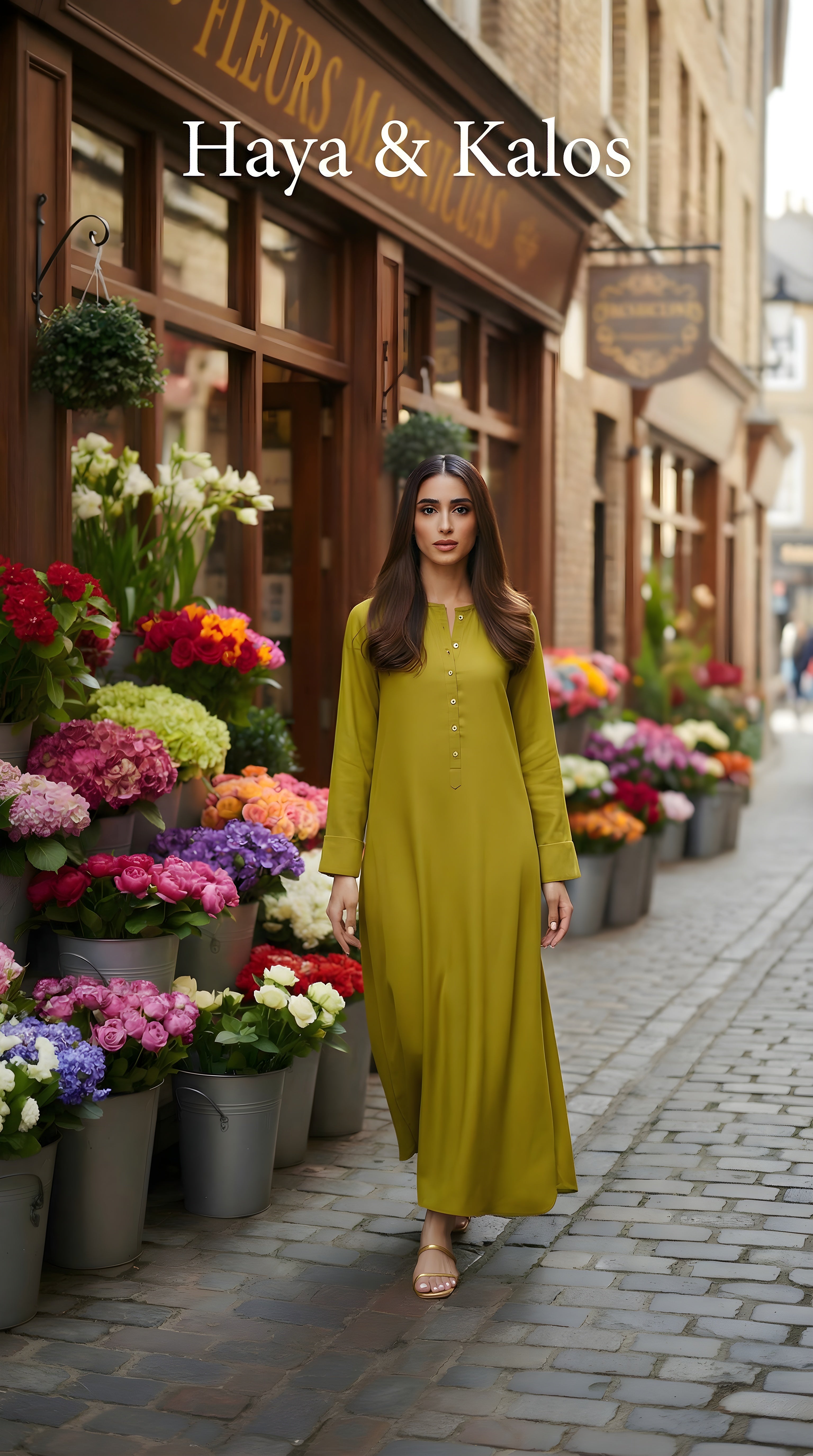 lime radiance luxe modest co ord set