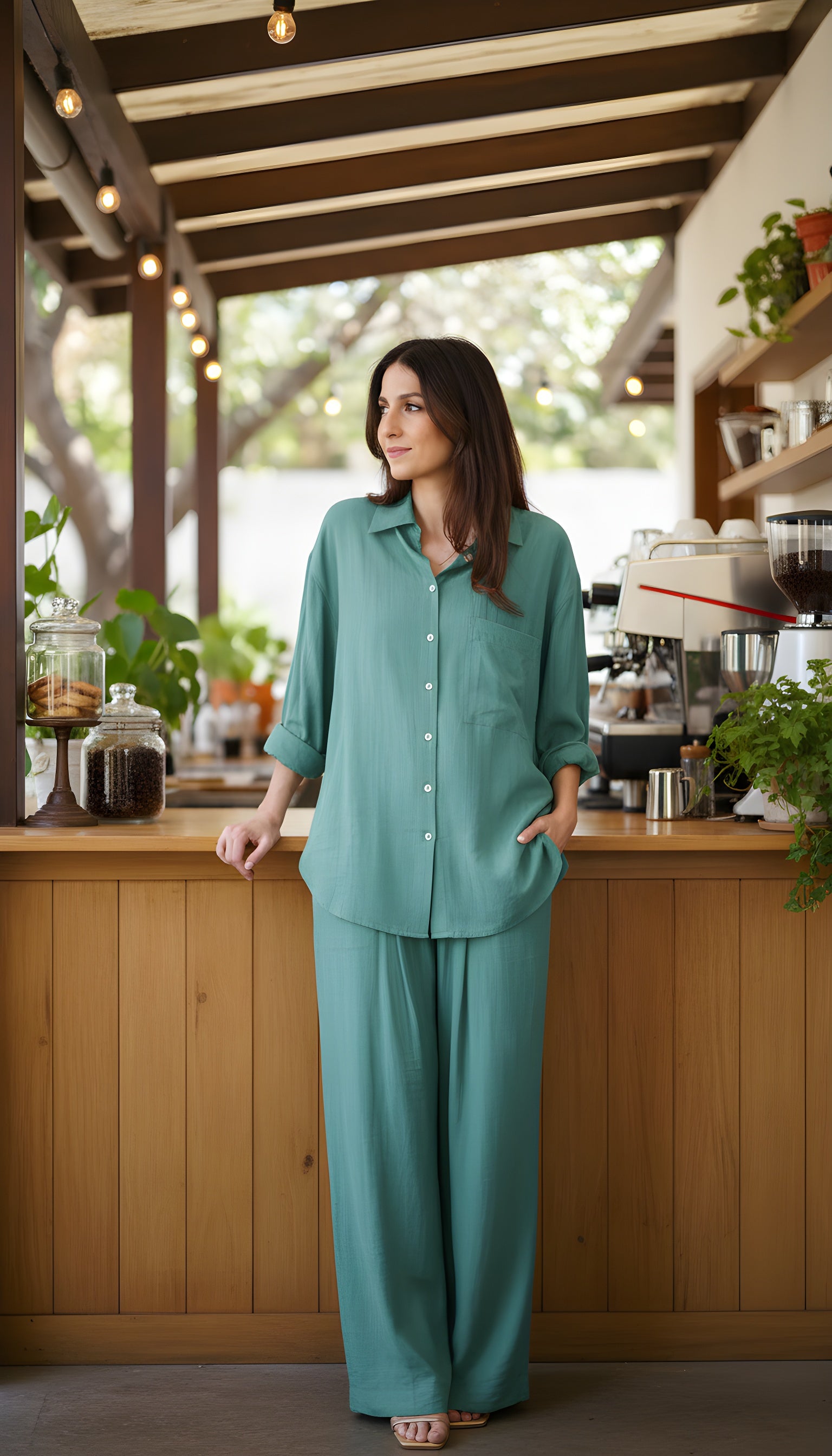 zurich crush mint green modest outfit