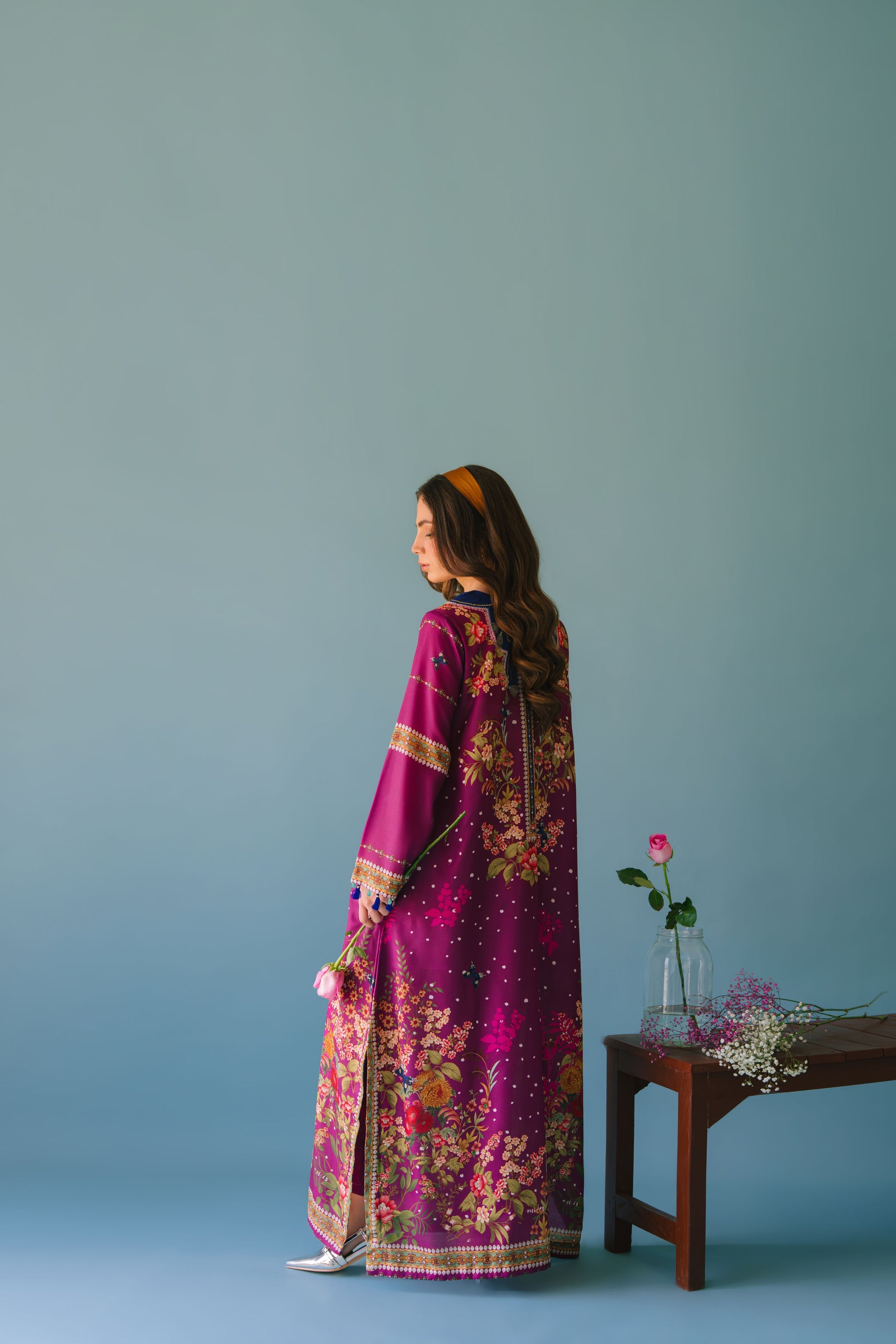 Magenta Bloom Modest Co-Ord Set