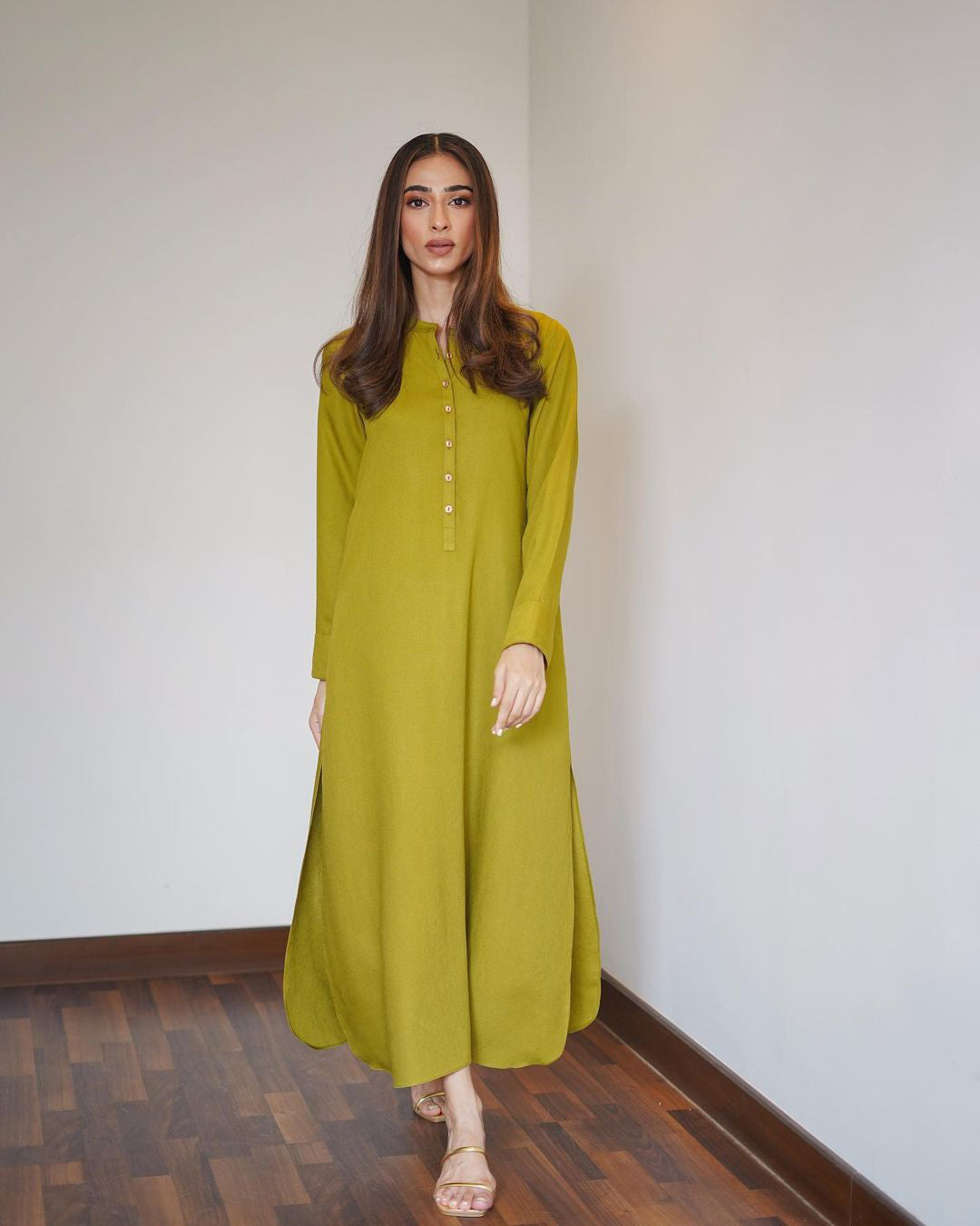 Lime Radiance Luxe Modest Co-Ord Set
