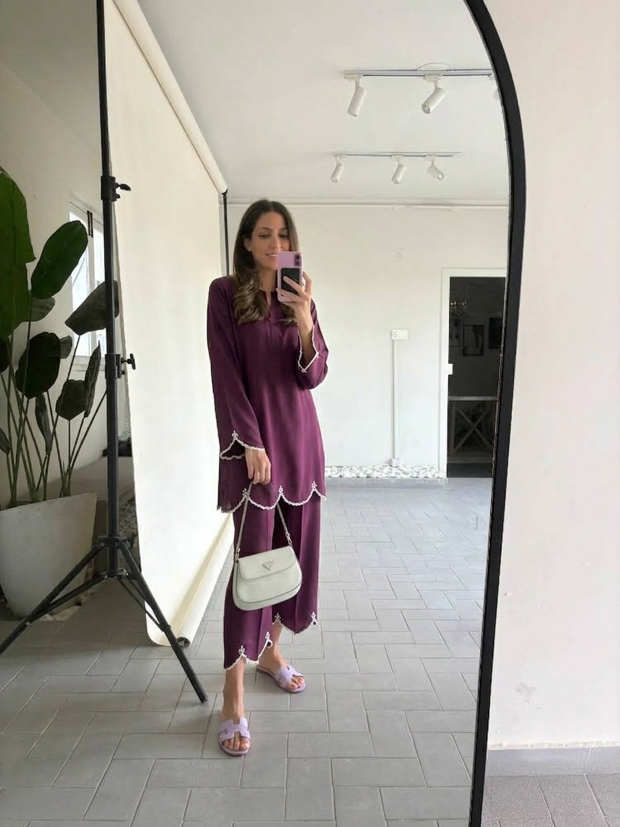 Aster Curve Atelier Modest Co-Ord Set