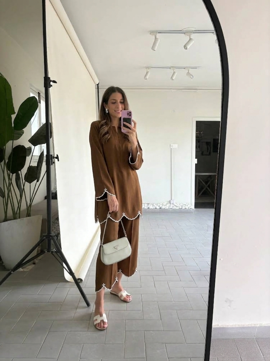Aster Curve Atelier Modest Co-Ord Set