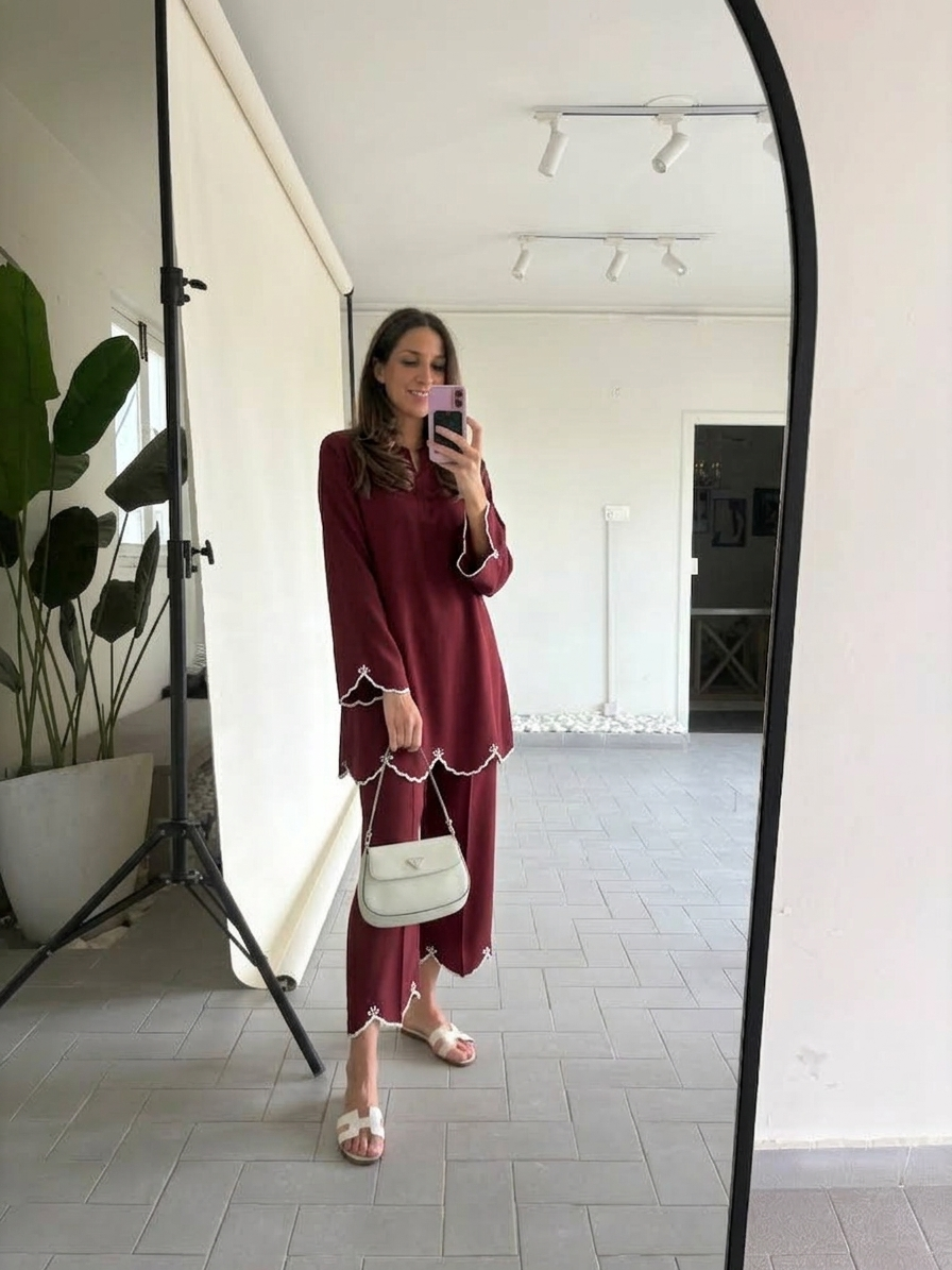 Aster Curve Atelier Modest Co-Ord Set