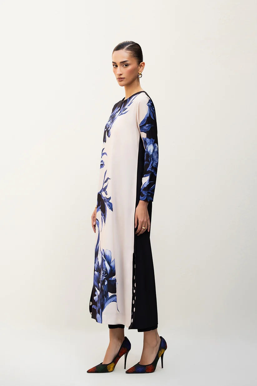 Azure Bloom Élan Modest Co-Ord Set