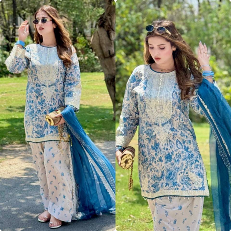 Azure Pearl Grace Atelier Modest Co-Ord Set
