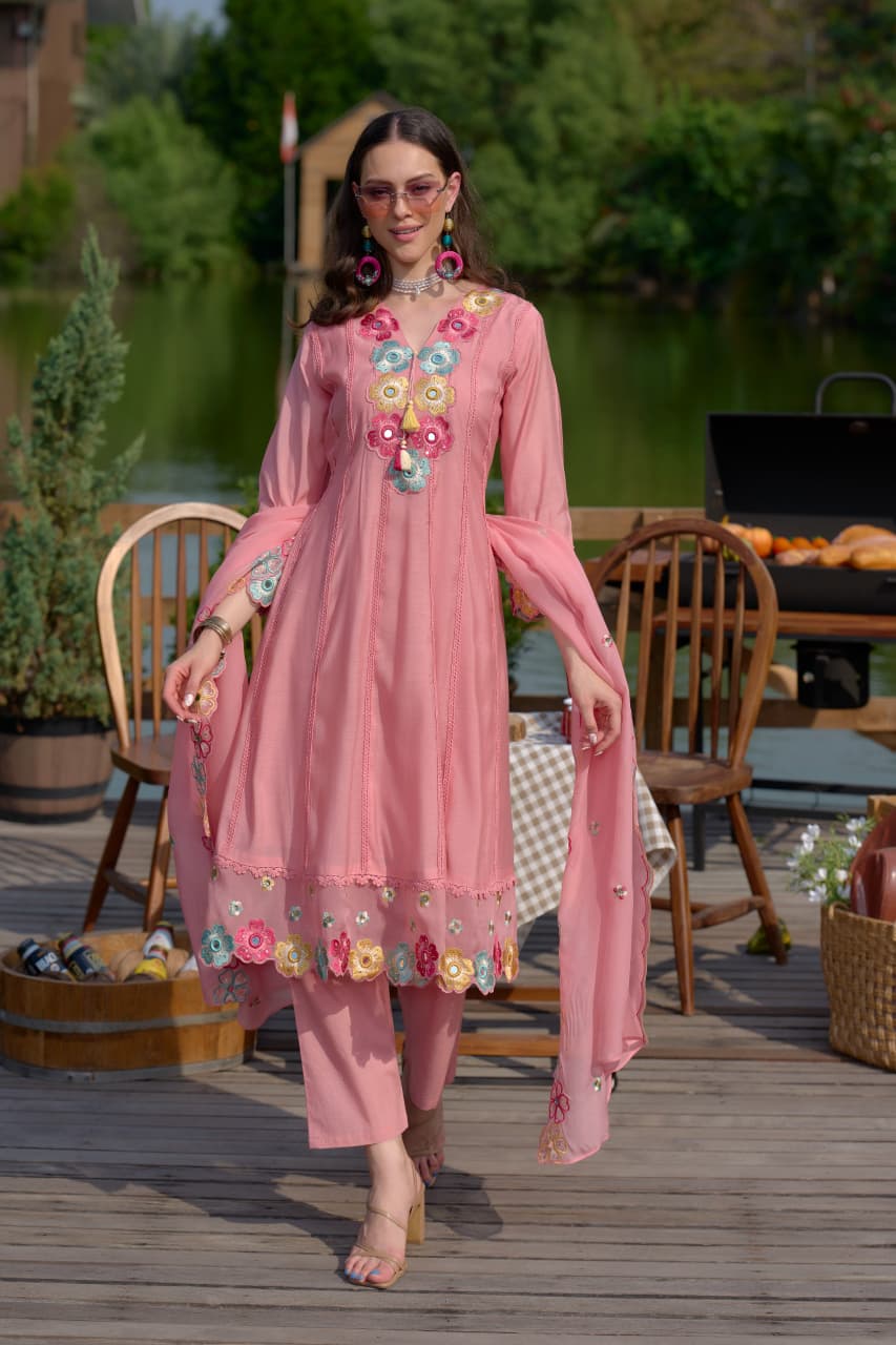 blush petal signature modest co ord set