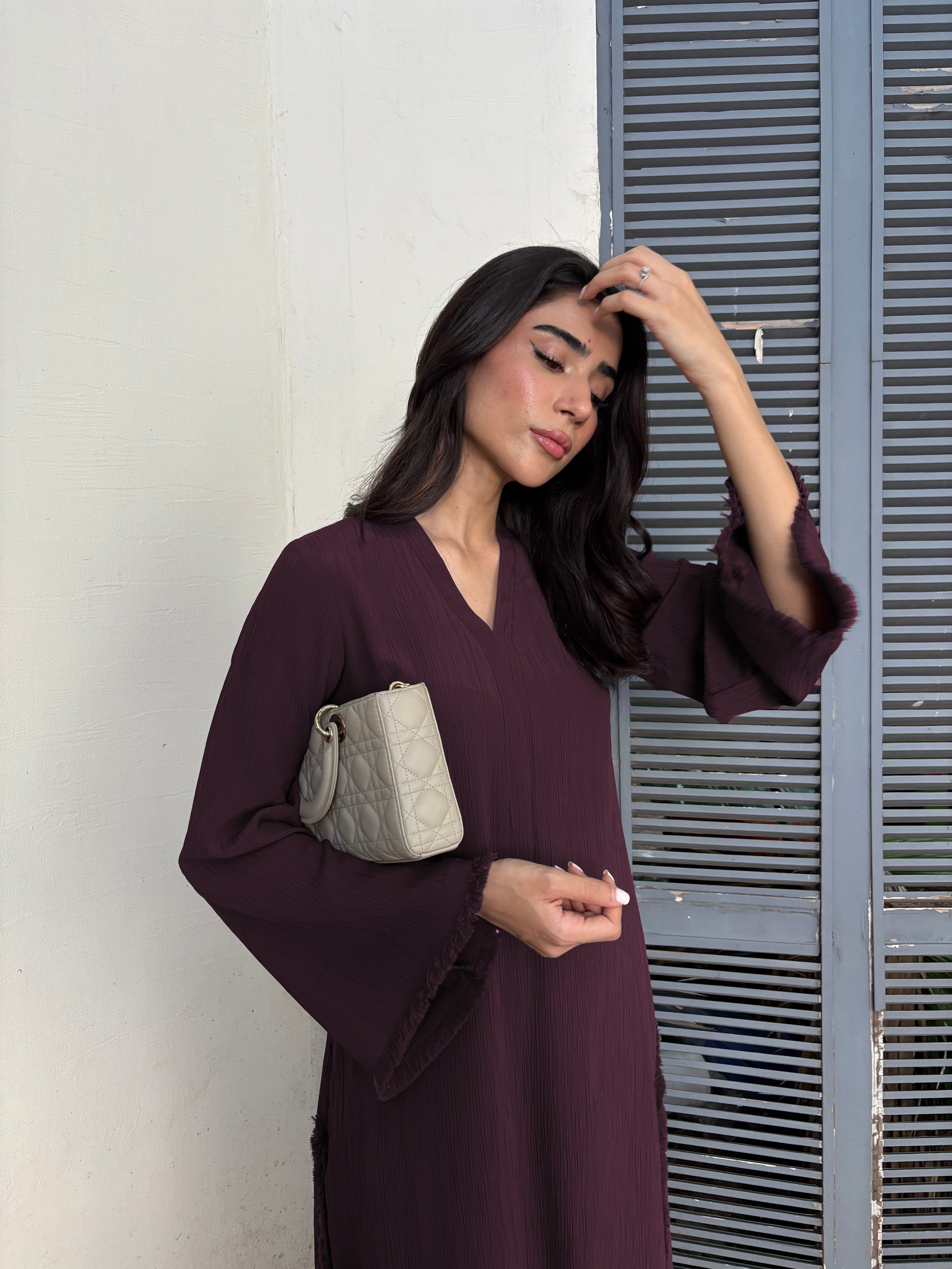 everyday modest co ord set burgundy