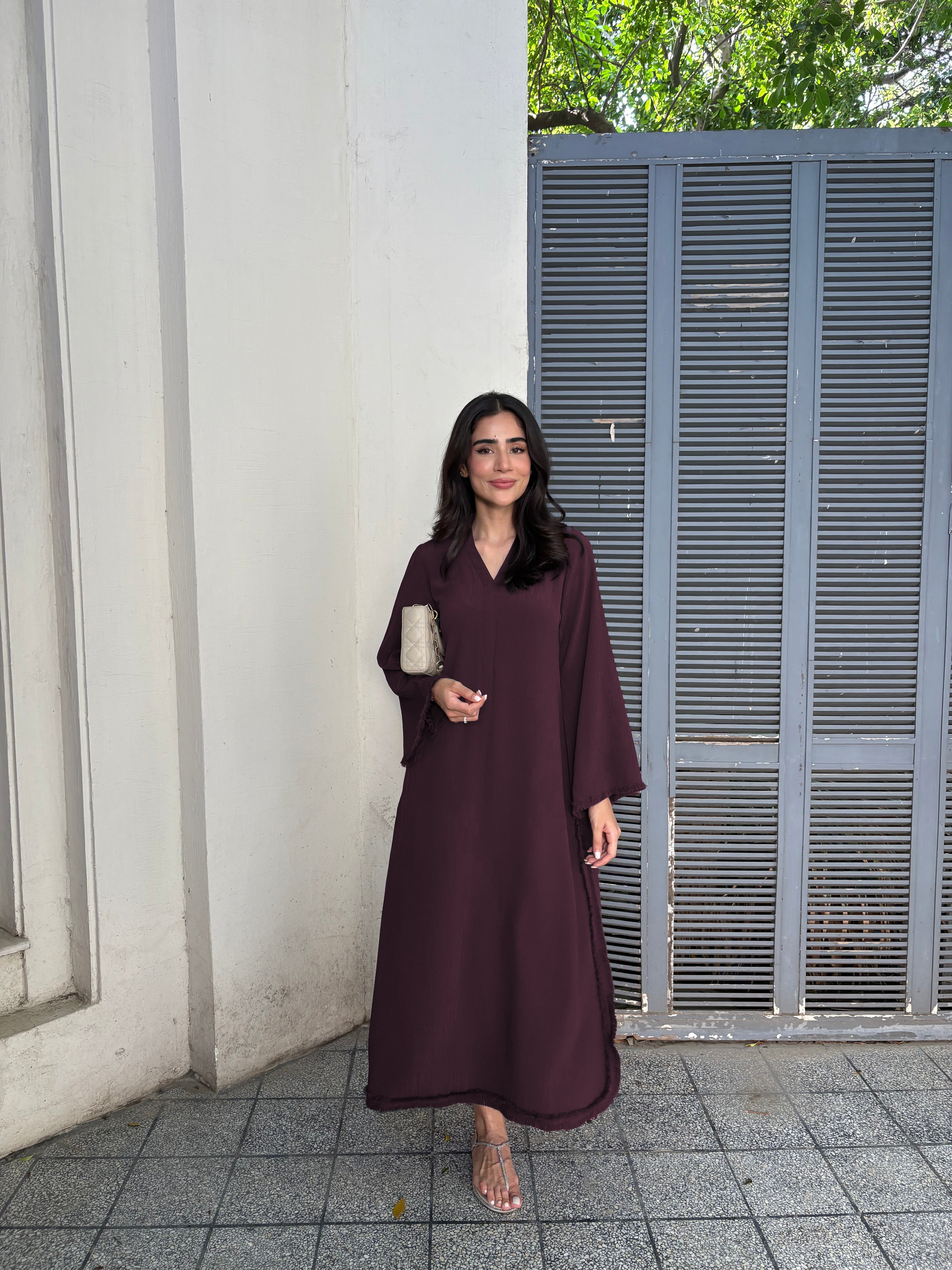 Burgundy GraceFlow Modest Co-Ord Set