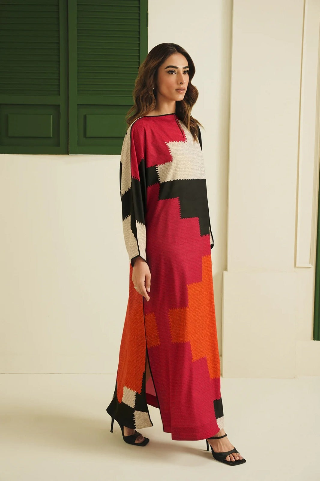artistic printed modest wear women
