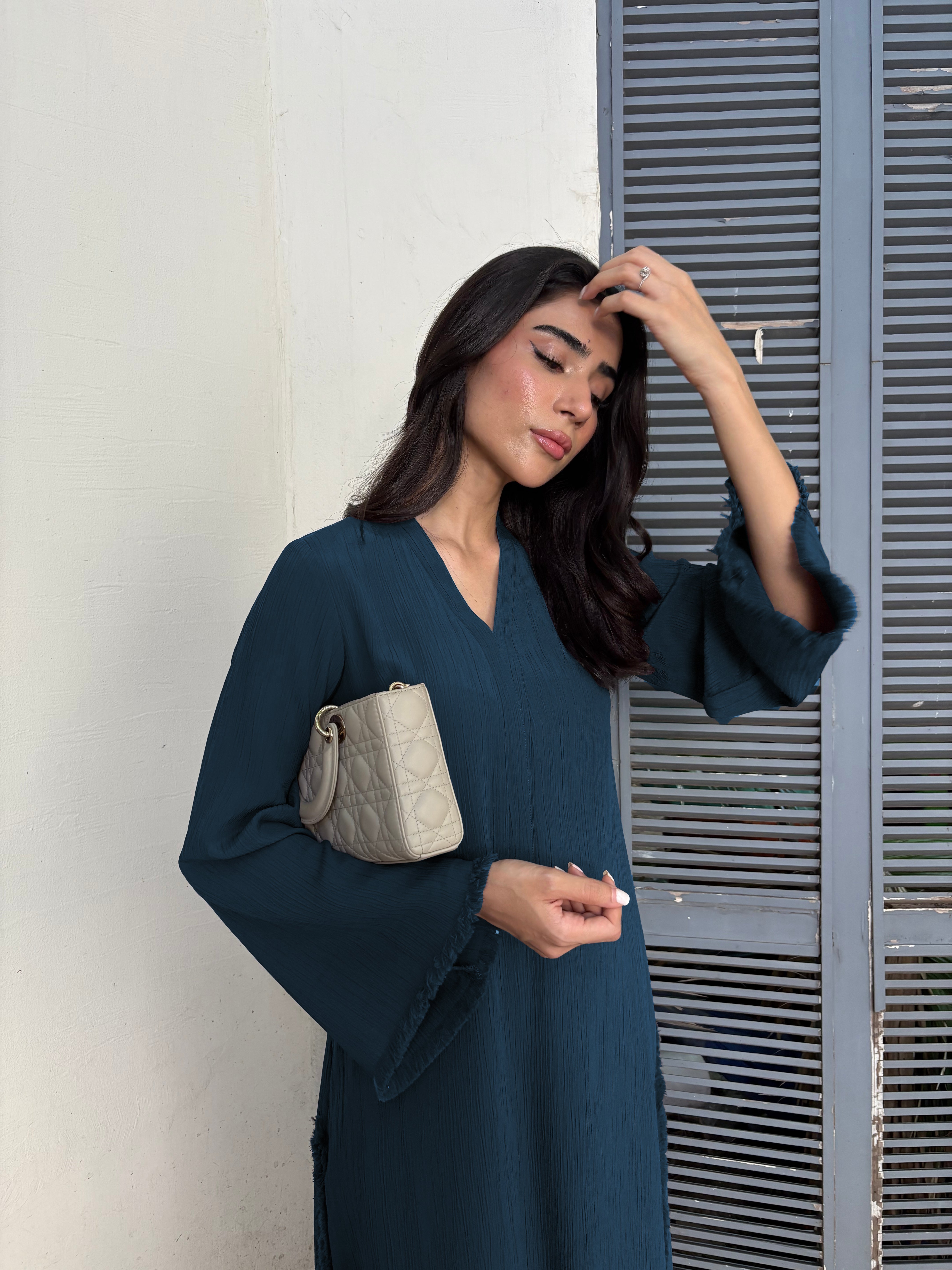 flowy full length modest dress women