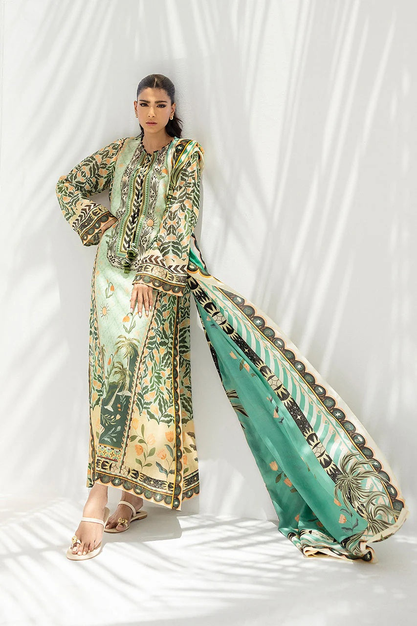 Emerald Garden Luxe Modest Co-Ord Set With Scarf