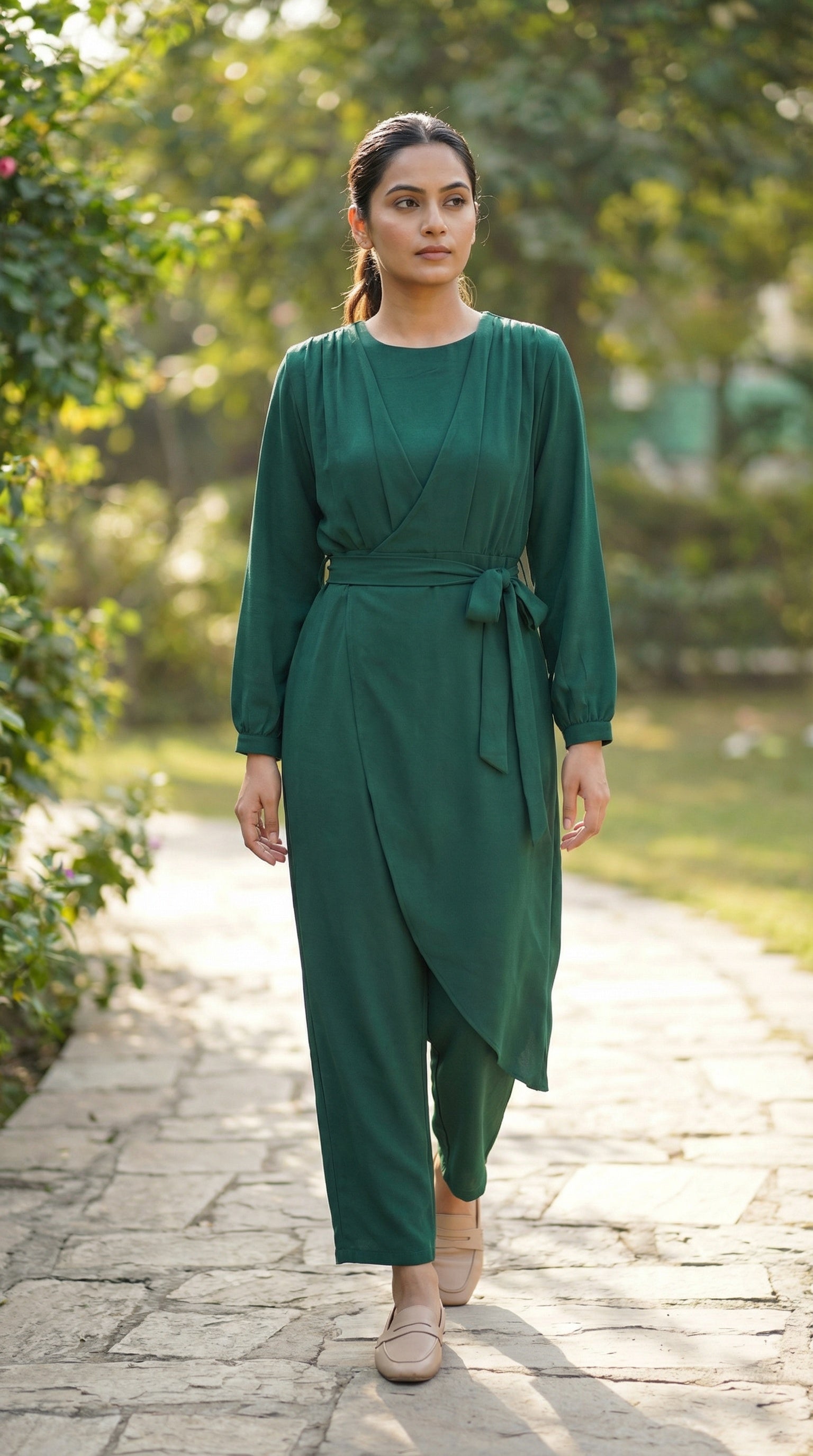 elegant modest jumpsuit for work and events