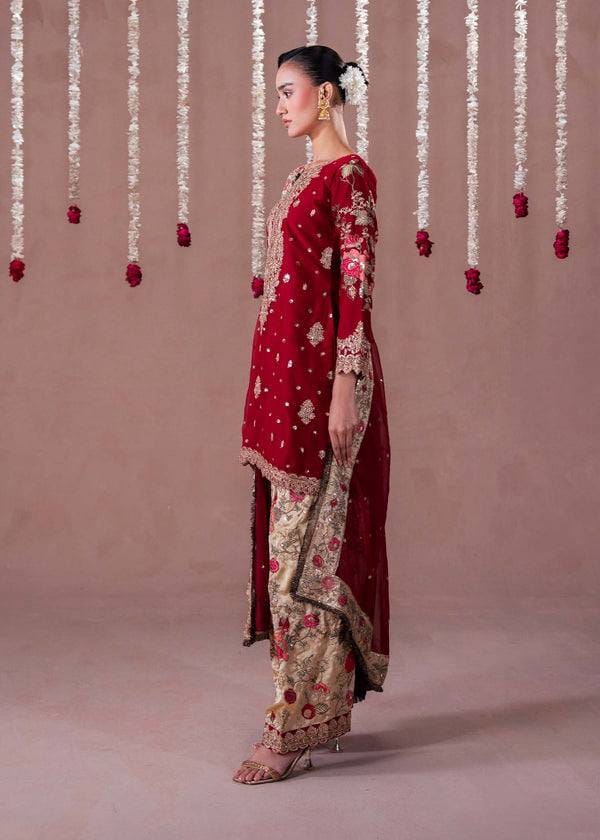 Garnet Éclat Luxe Shalwar Set