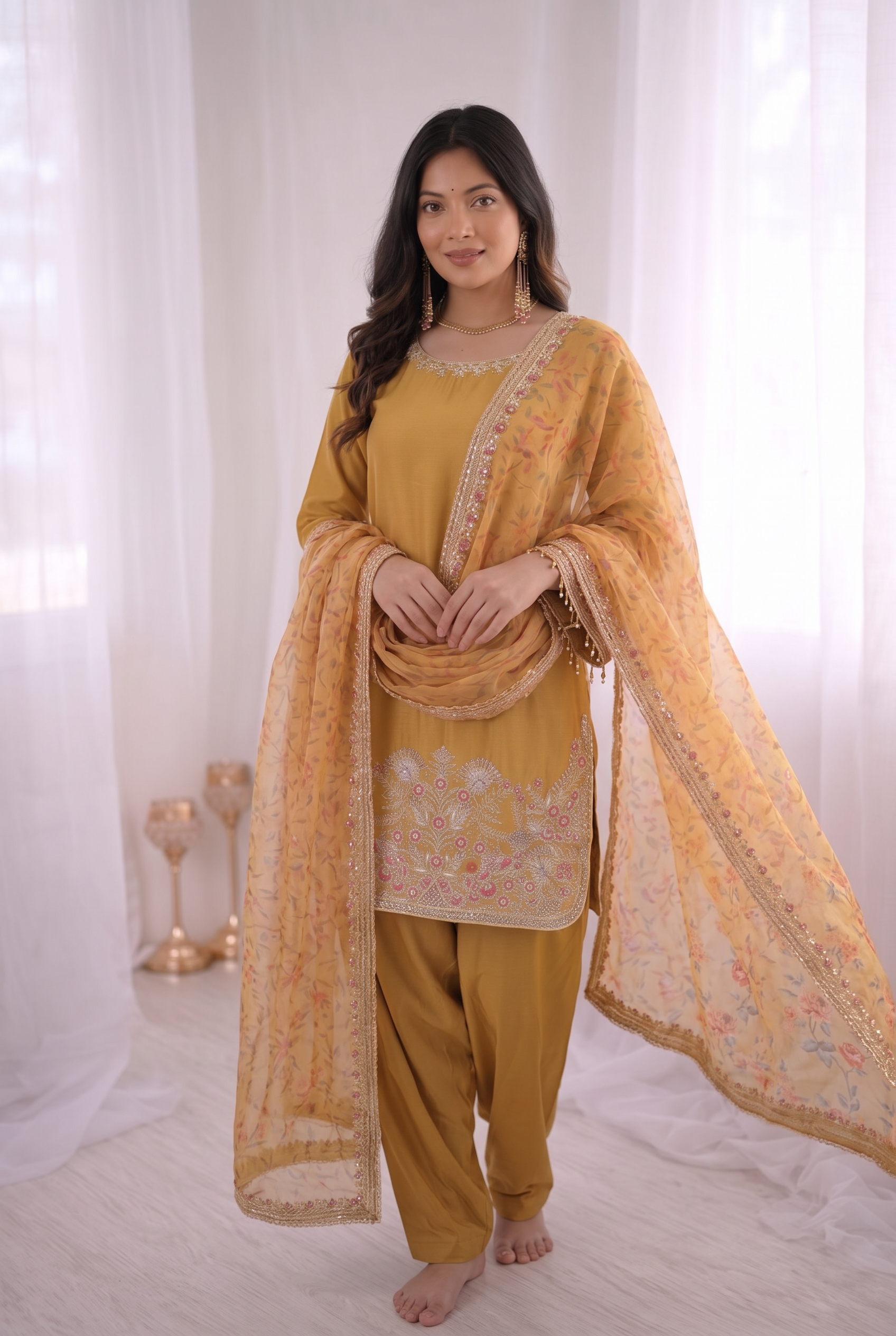 golden meadow luxe modest co ord set