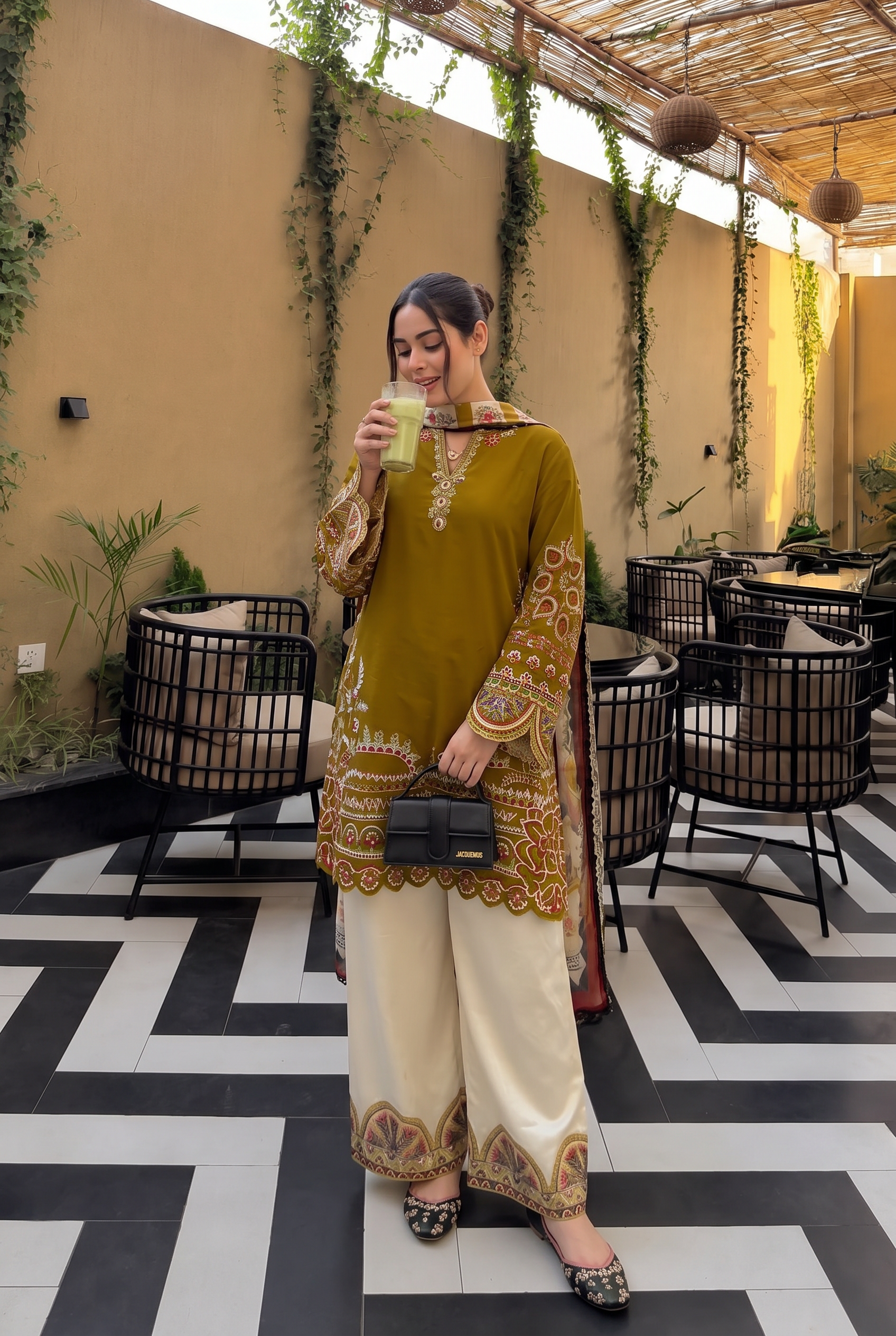 honey mustard farshi coord set