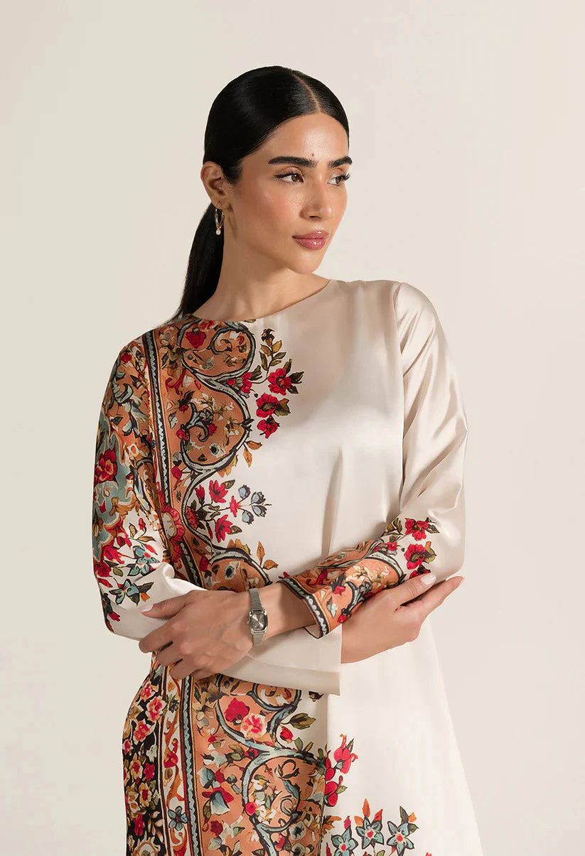 traditional print modest coord set