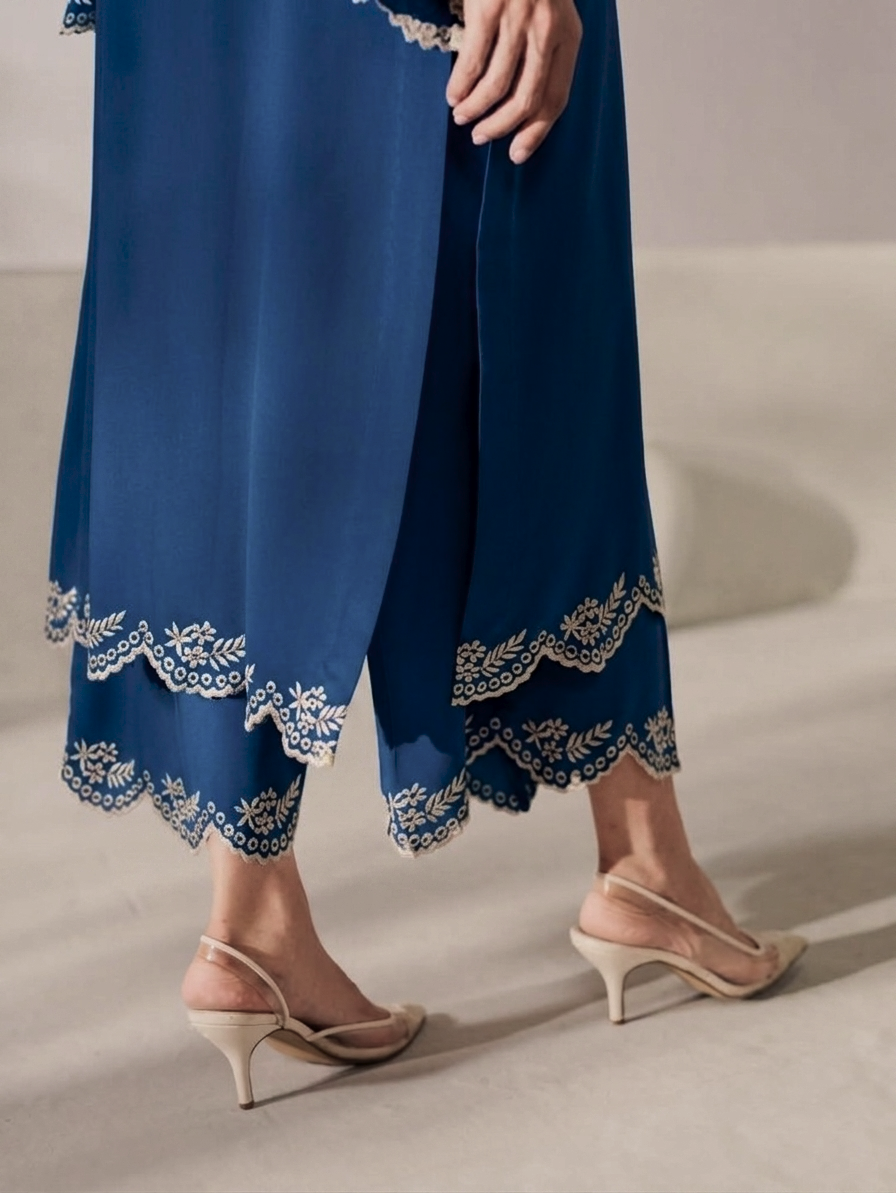 Elara Luxe Modest Co-Ord Set With Scarf