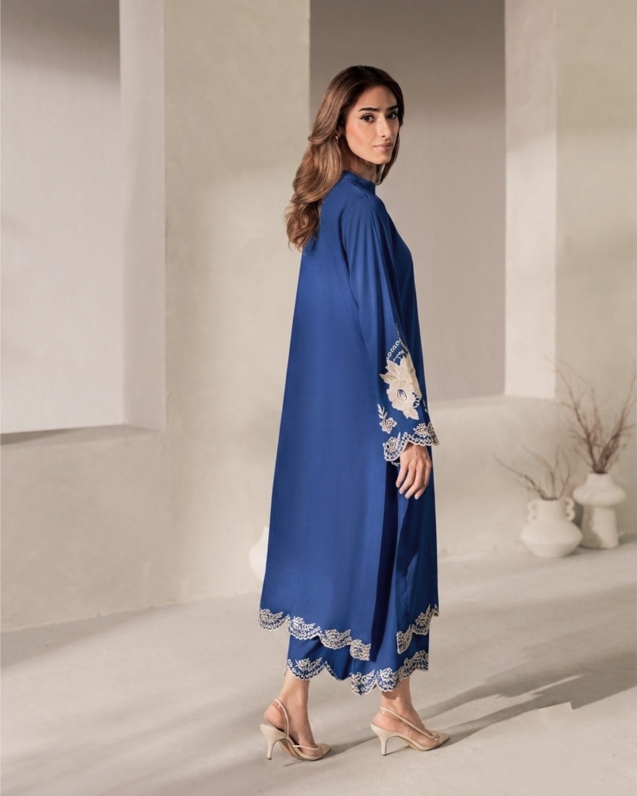 Elara Luxe Modest Co-Ord Set With Scarf