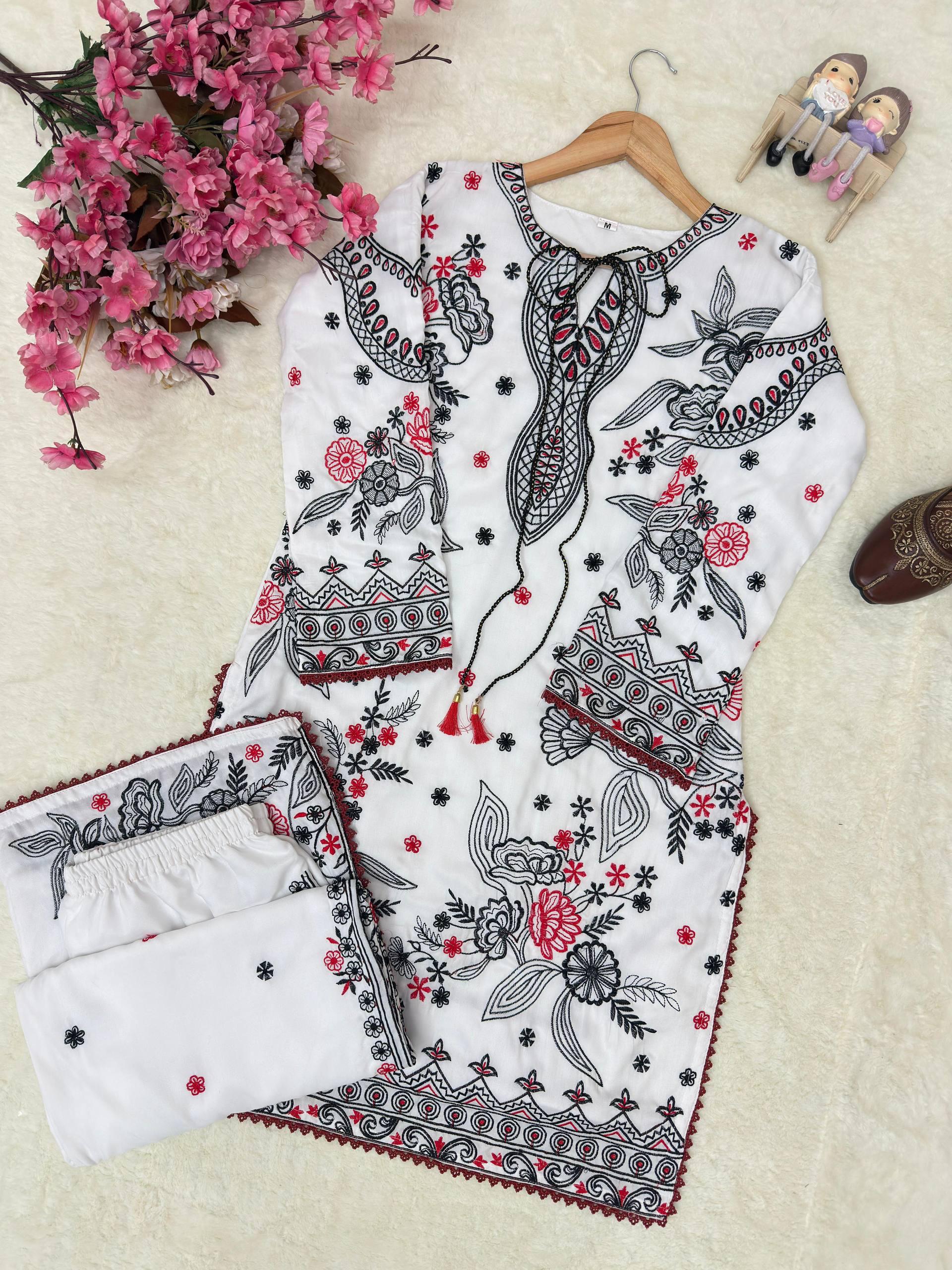 festive muslin cotton coord set