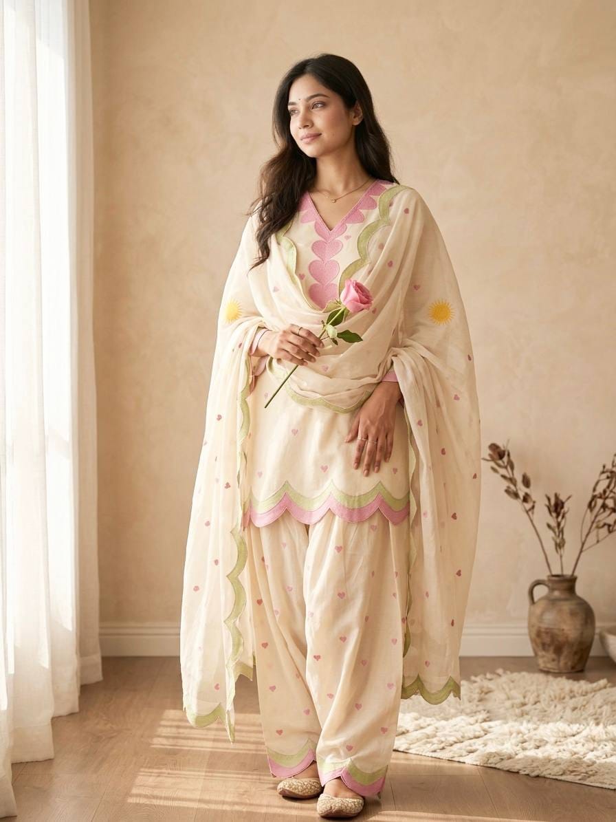 embroidered Farshi modest outfit