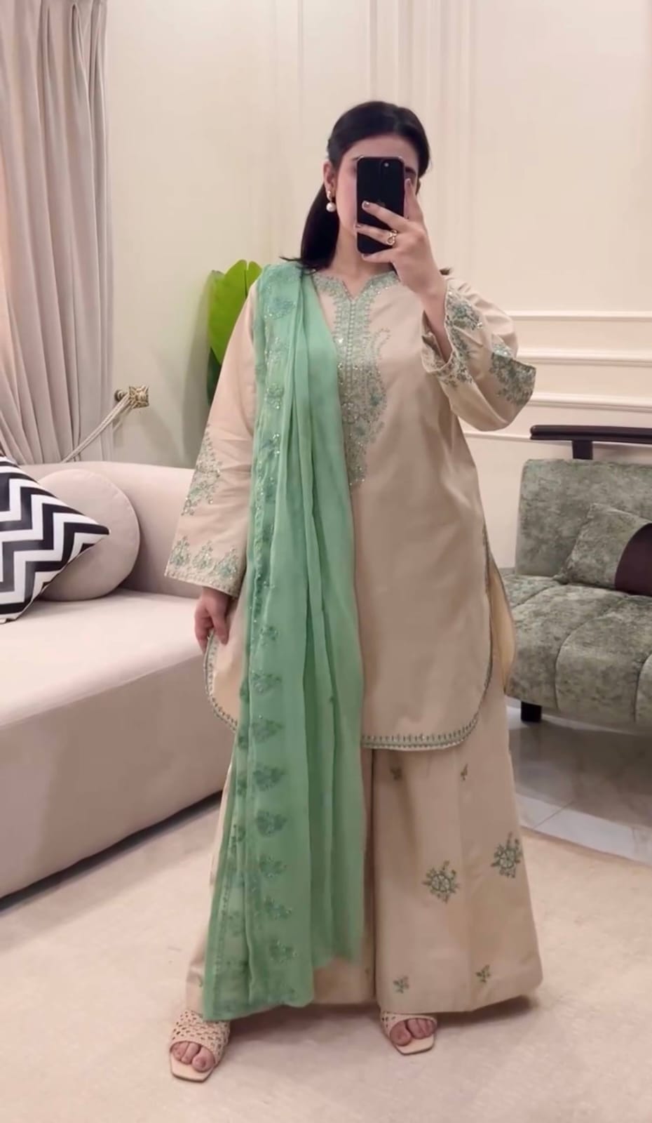 Meher Mint Grace Atelier Modest Co-Ord Set