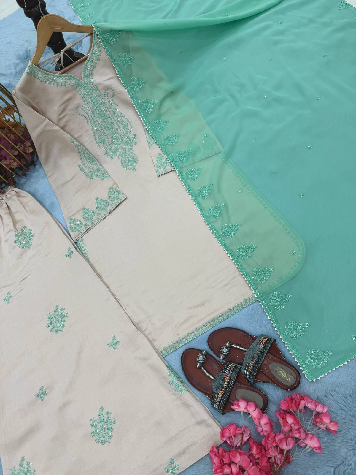 Meher Mint Grace Atelier Modest Co-Ord Set