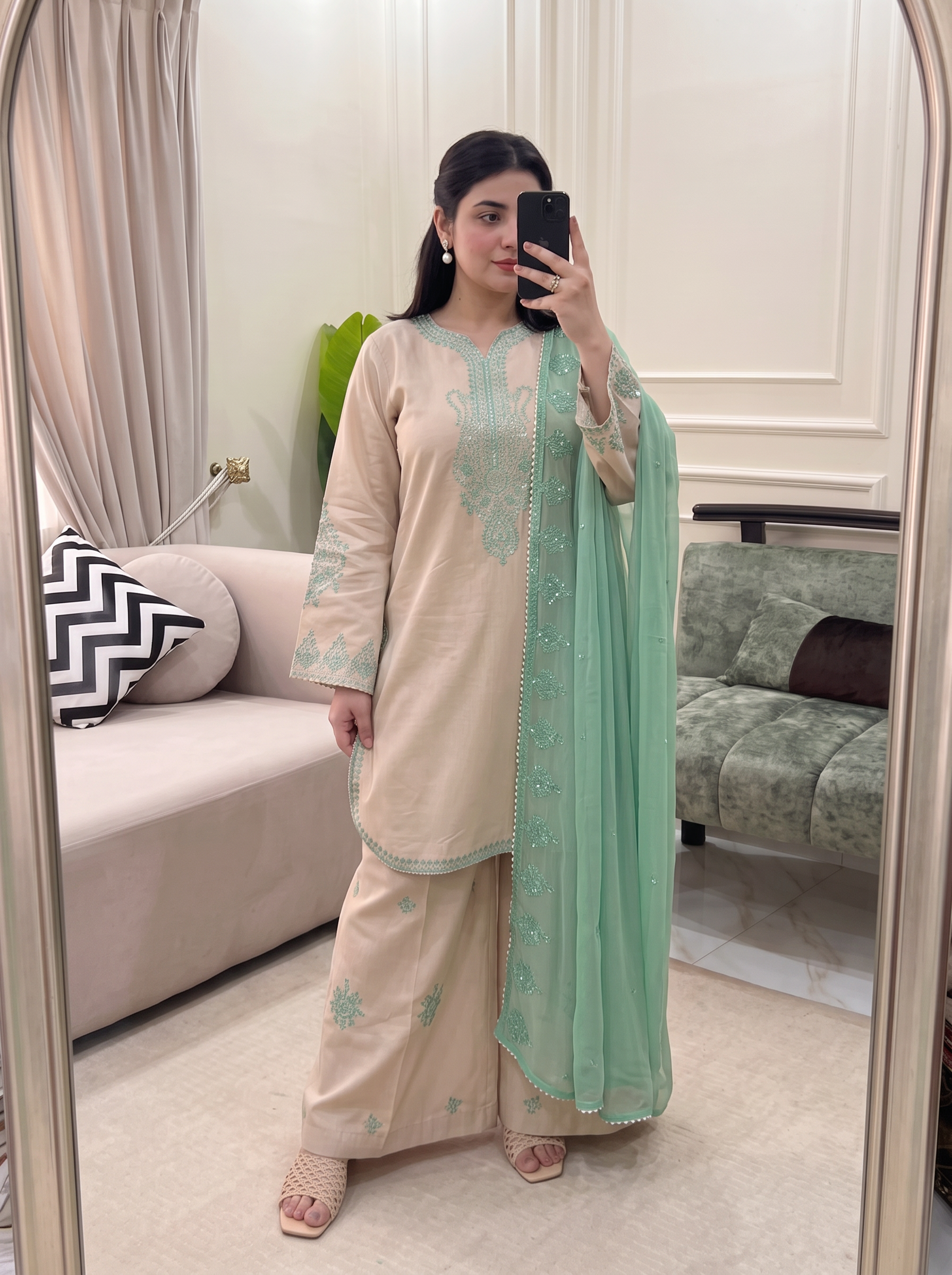Meher Mint Grace Atelier Modest Co-Ord Set