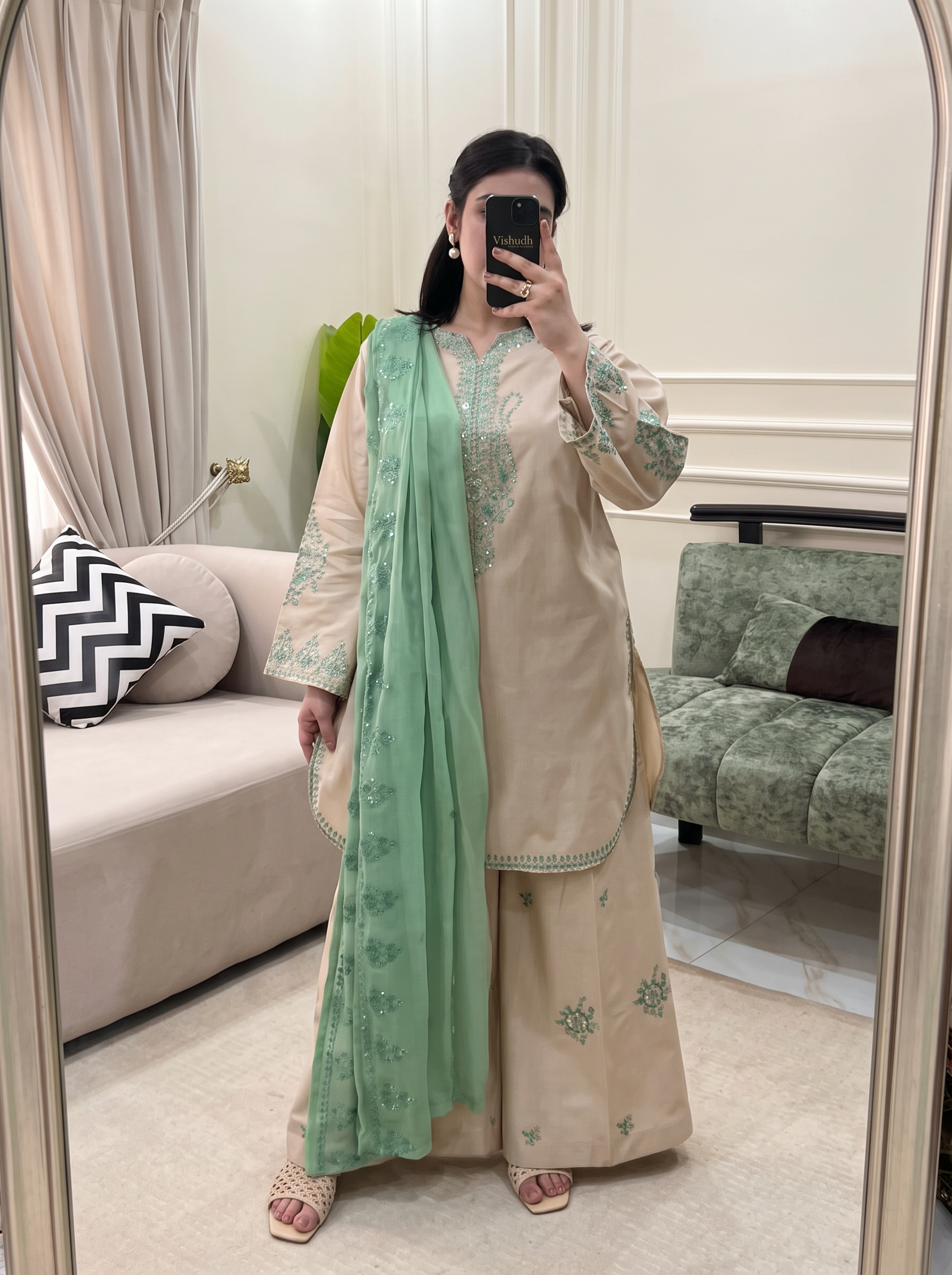 Meher Mint Grace Atelier Modest Co-Ord Set