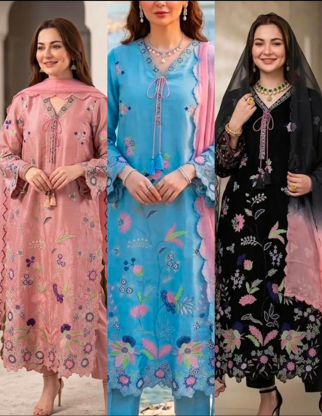Midnight Bloom Atelier Modest Co-Ord Set with Dupatta