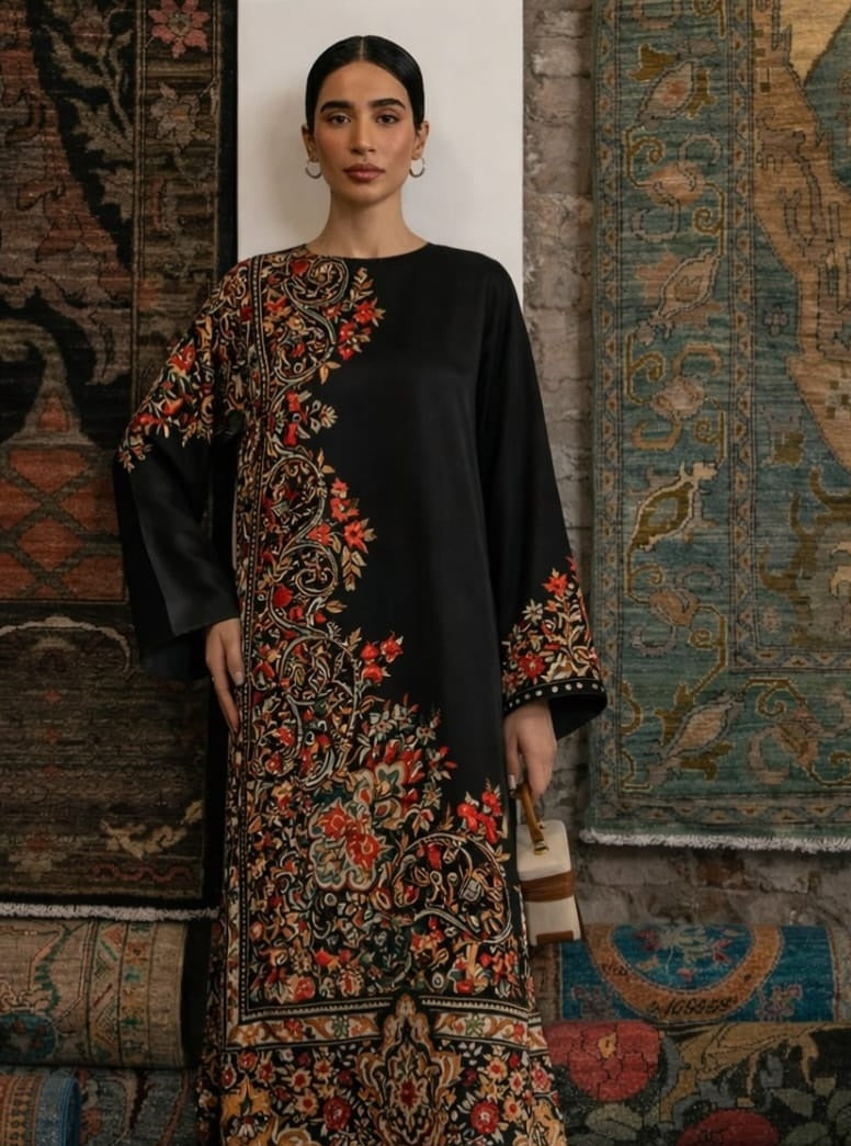 heritage floral modest kurta set women