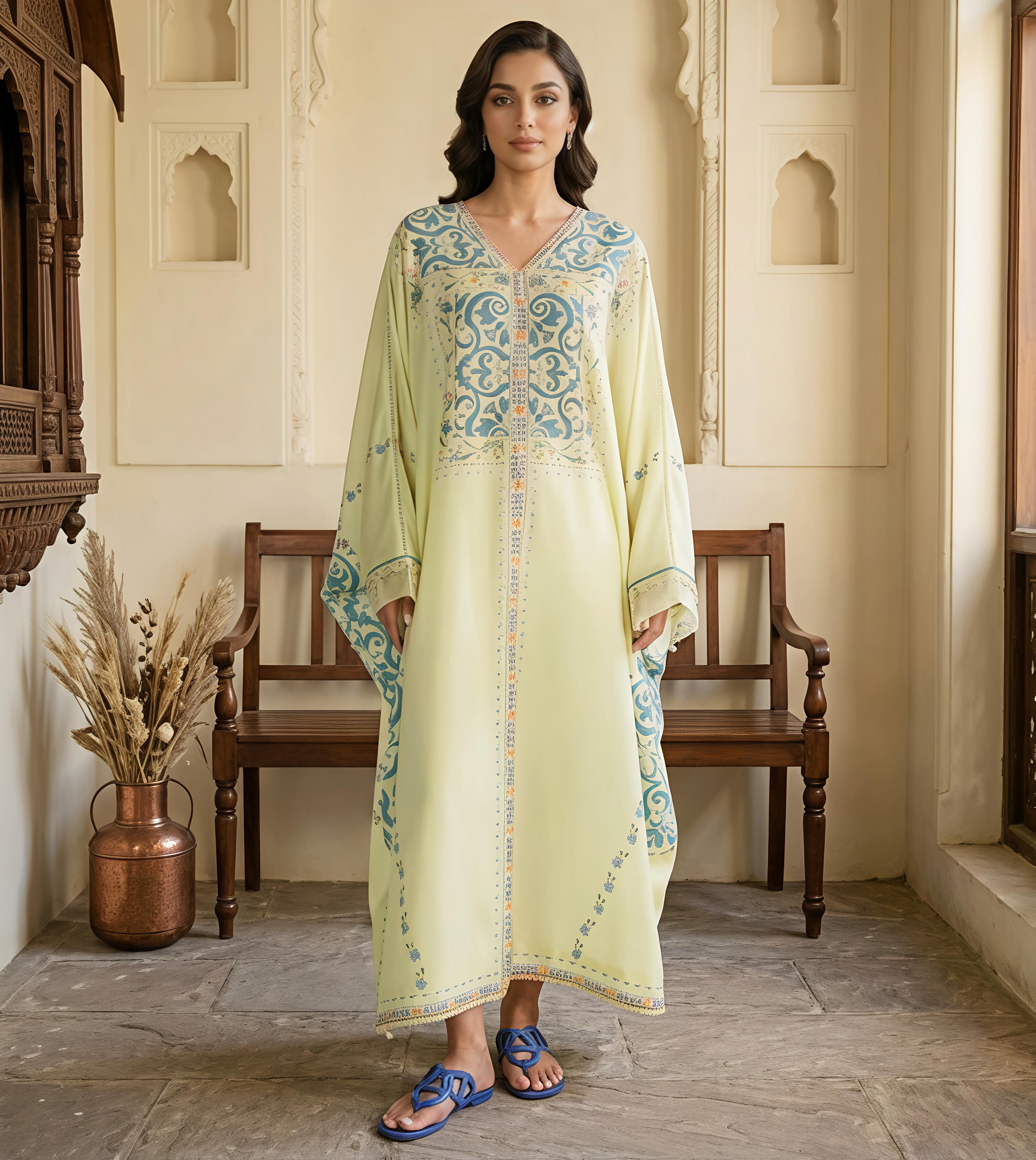 Mint Noor Signature Modest Kaftan