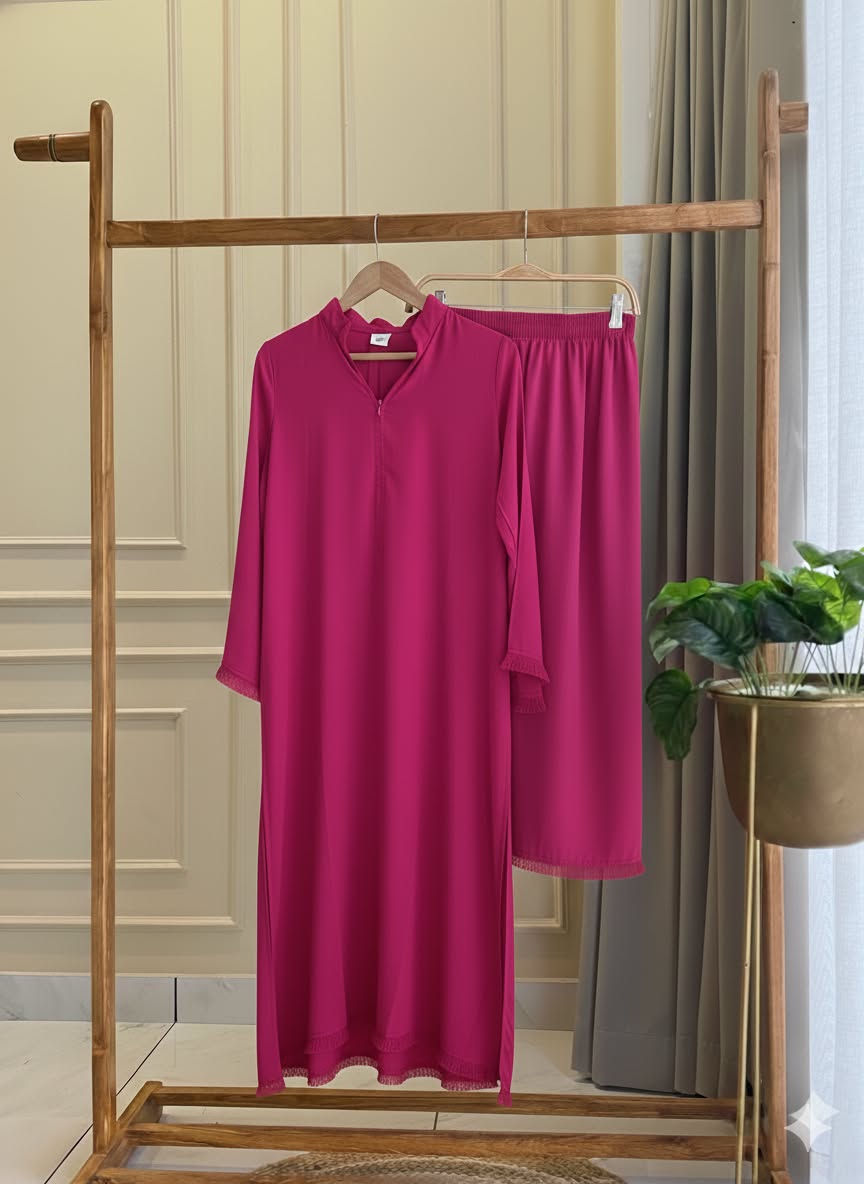 hot pink modest fashion