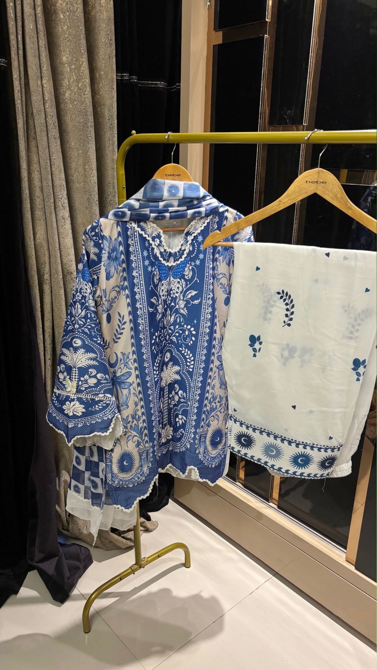 printed Farshi co ord set women