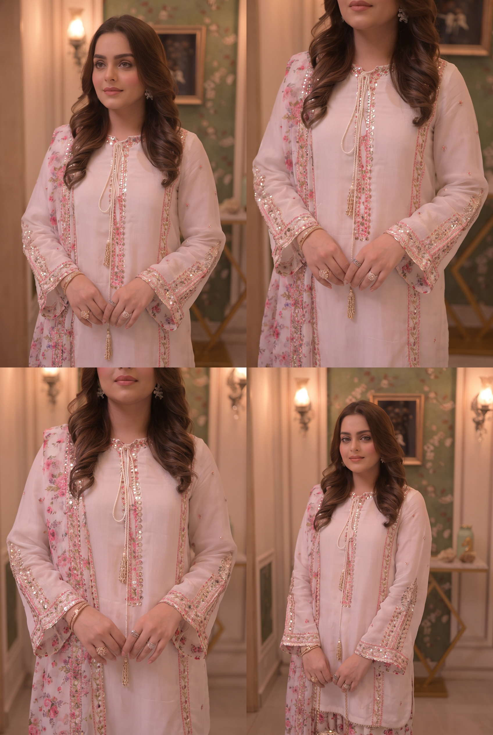 Faux Georgette Farshi modest wear