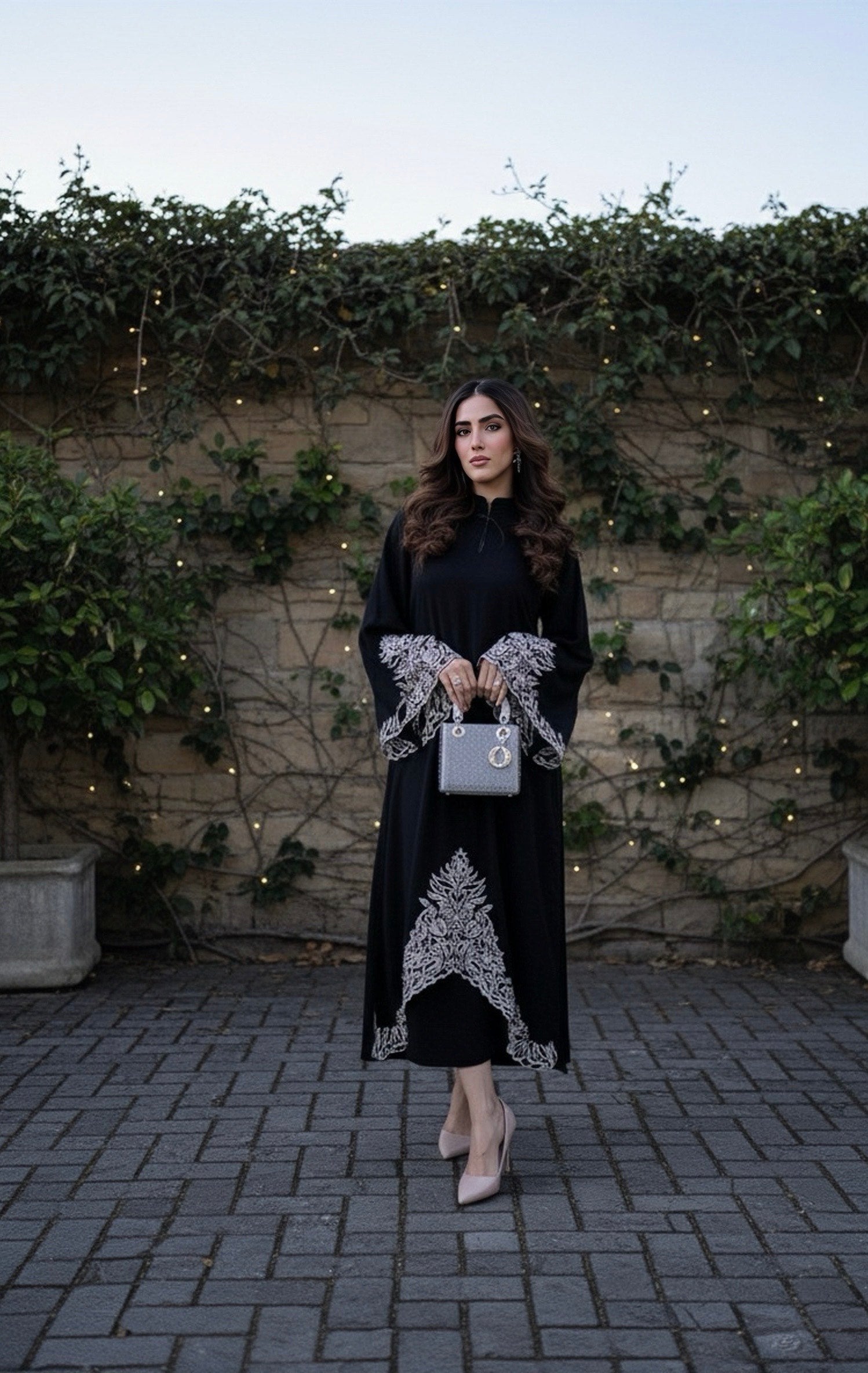 Noir Royale Grace Embroidered Signature Modest Co-Ord Set