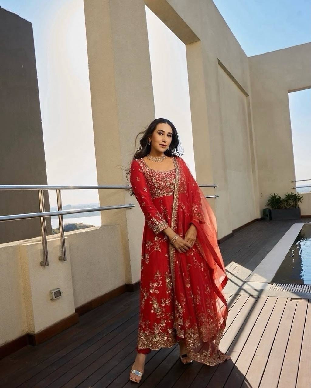heavy georgette embroidered anarkali