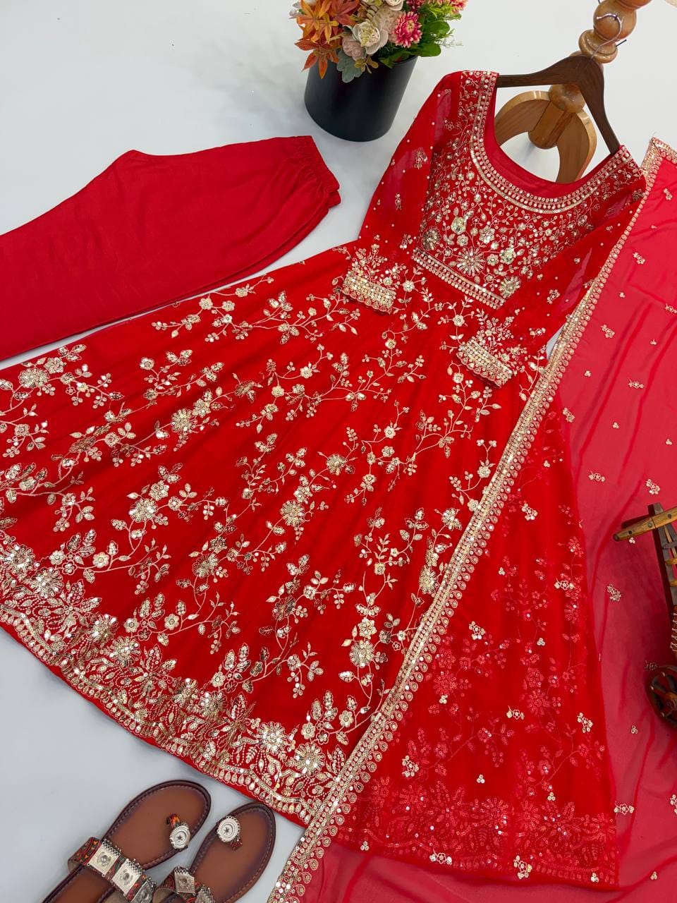 elegant eid anarkali set