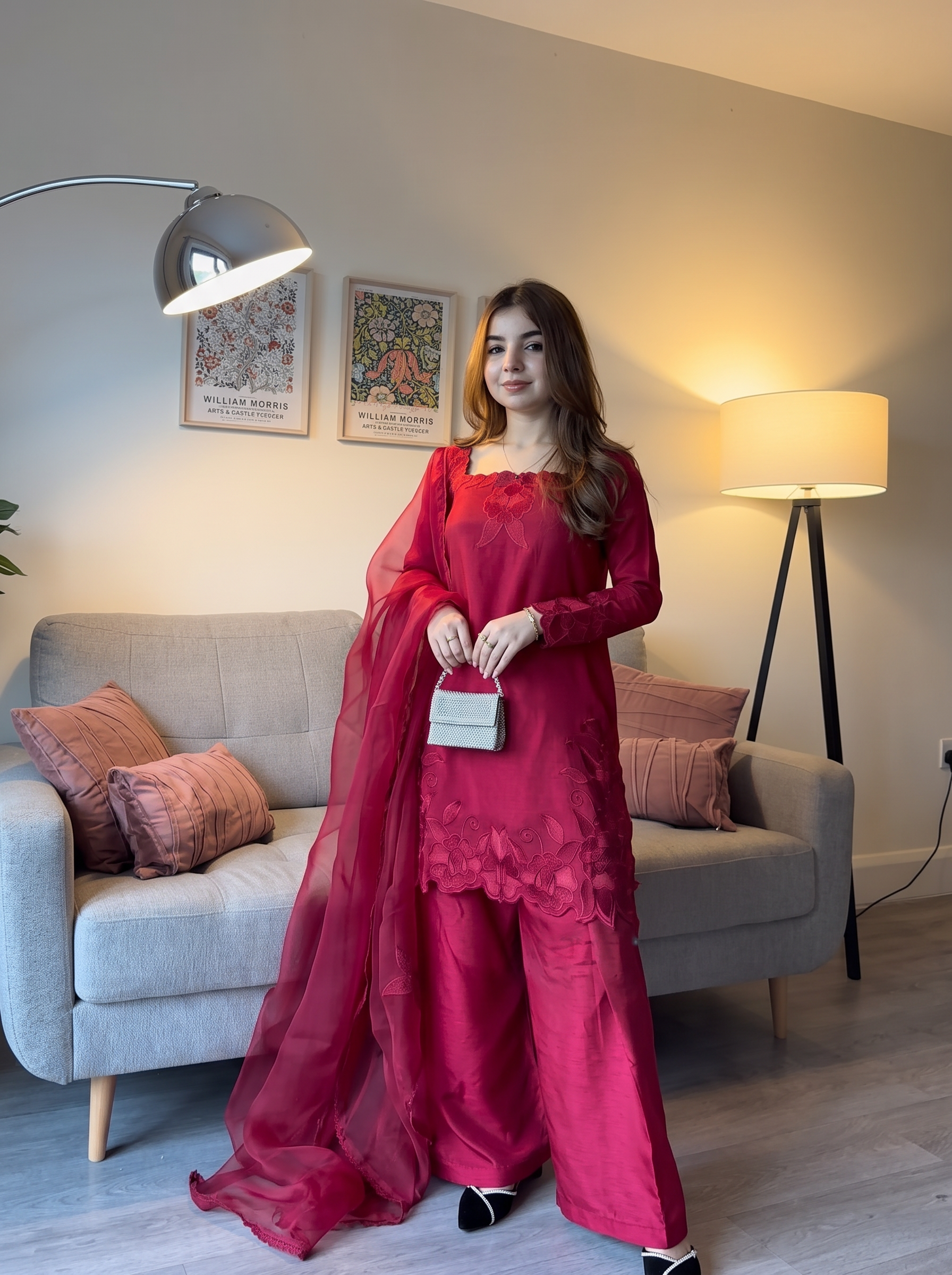 ruby veil elegance atelier modest co ord set
