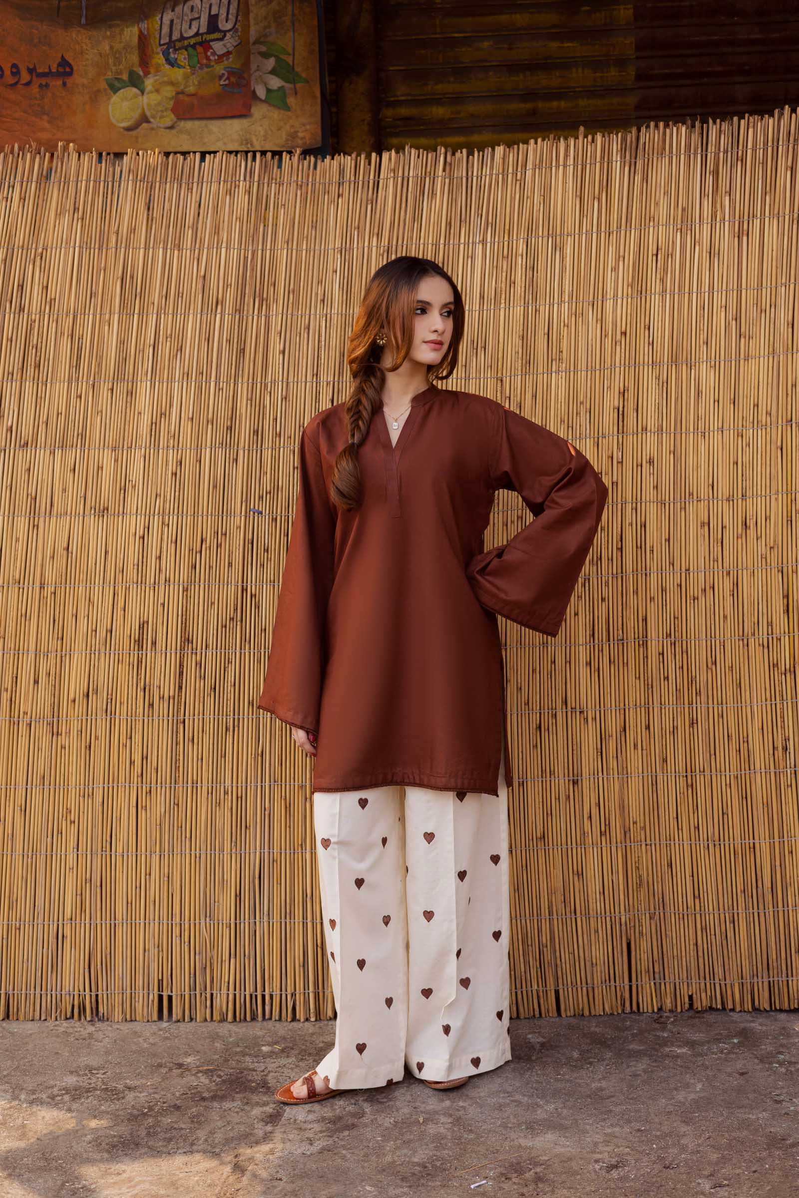 Rust Noor Ease Signature Modest Co-Ord Set