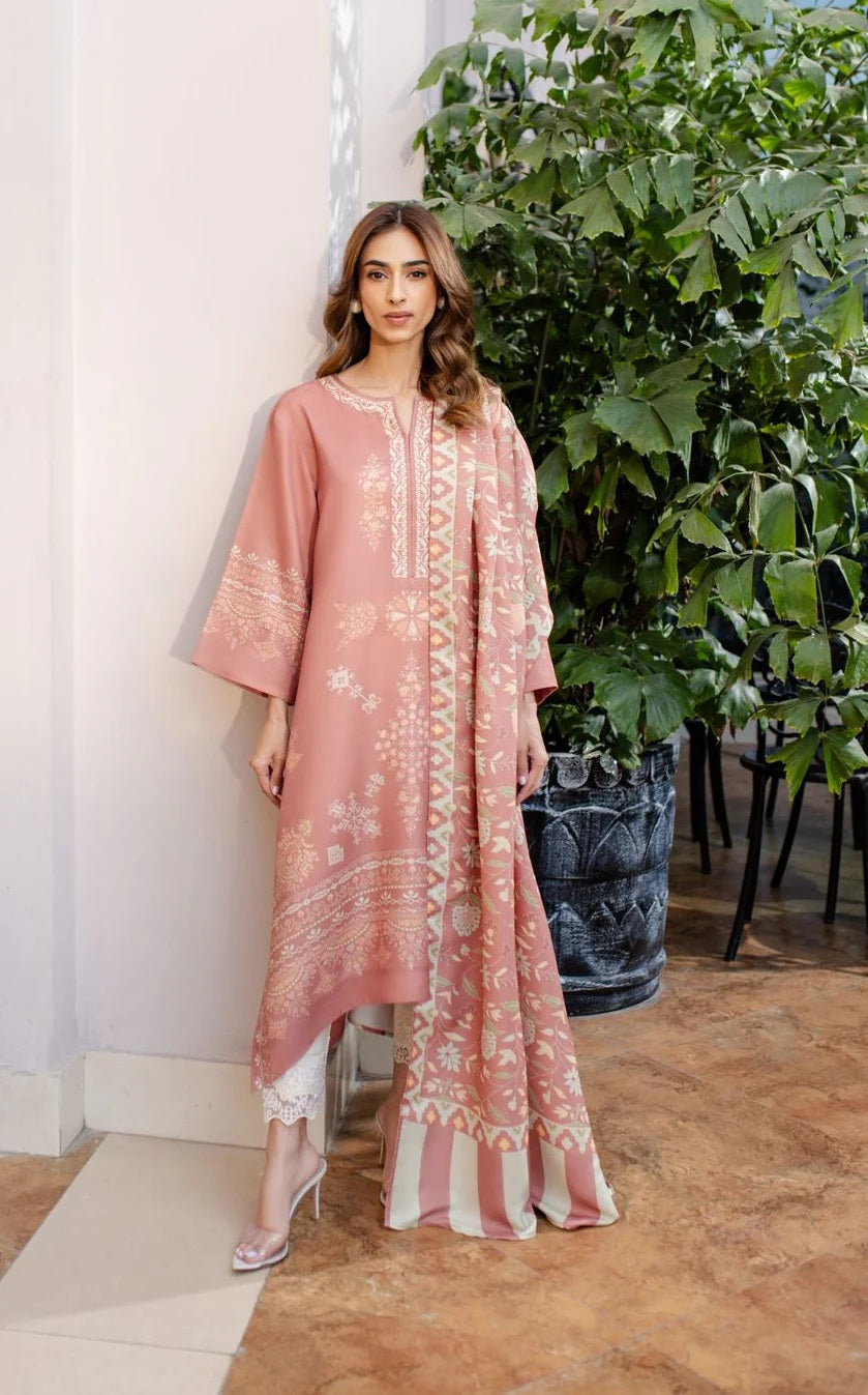 sage green printed kurta pants dupatta set