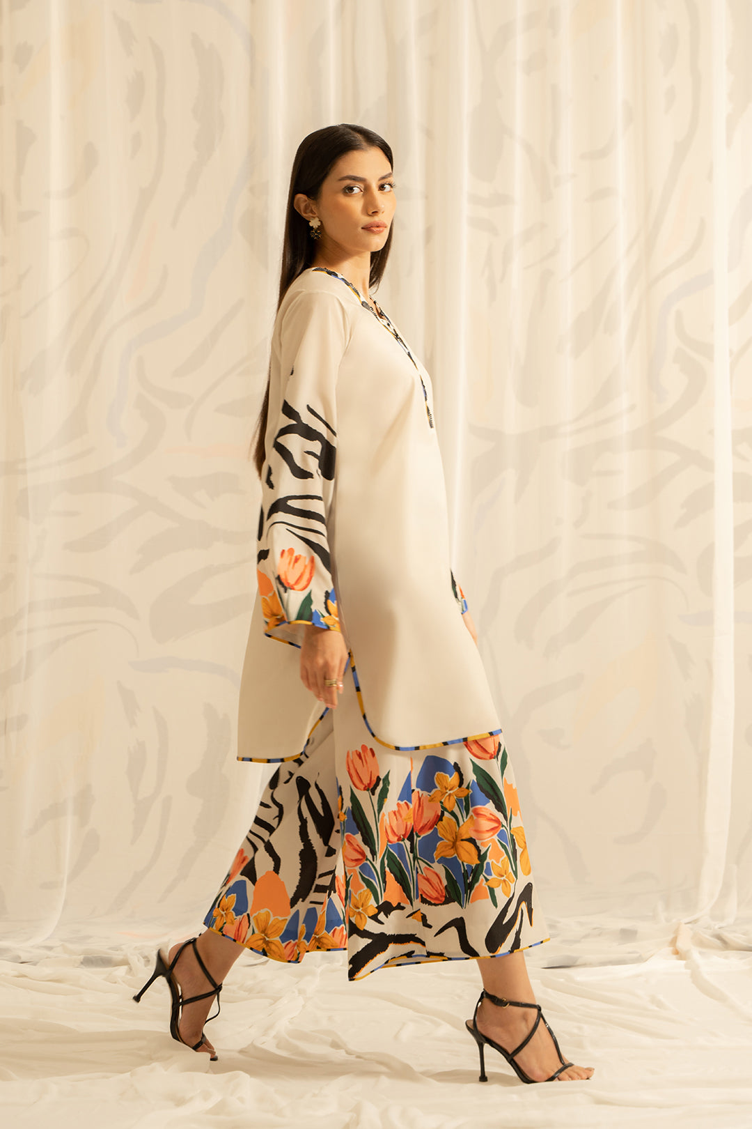 sand bloom modest skirt co ord set women