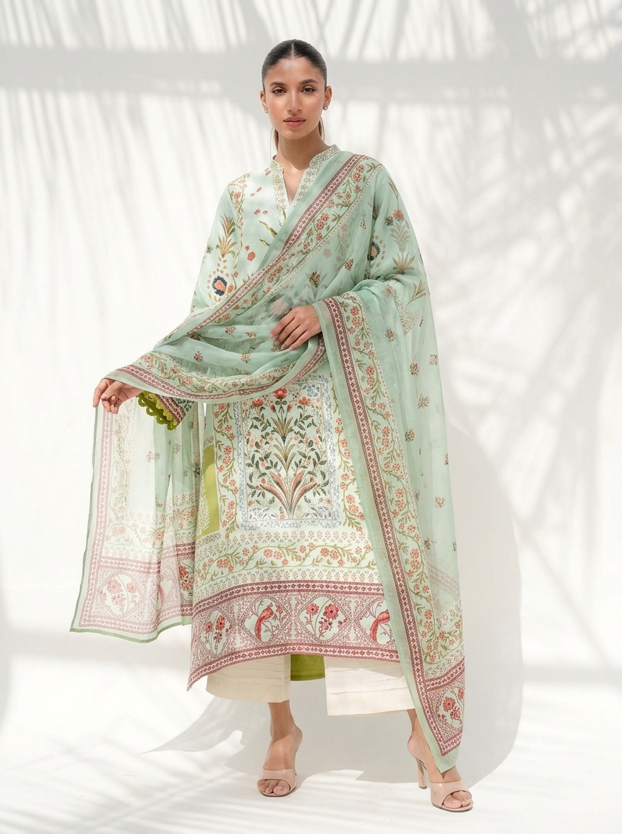 Satin Solstice Atelier Modest Co-Ord Set with Scarf