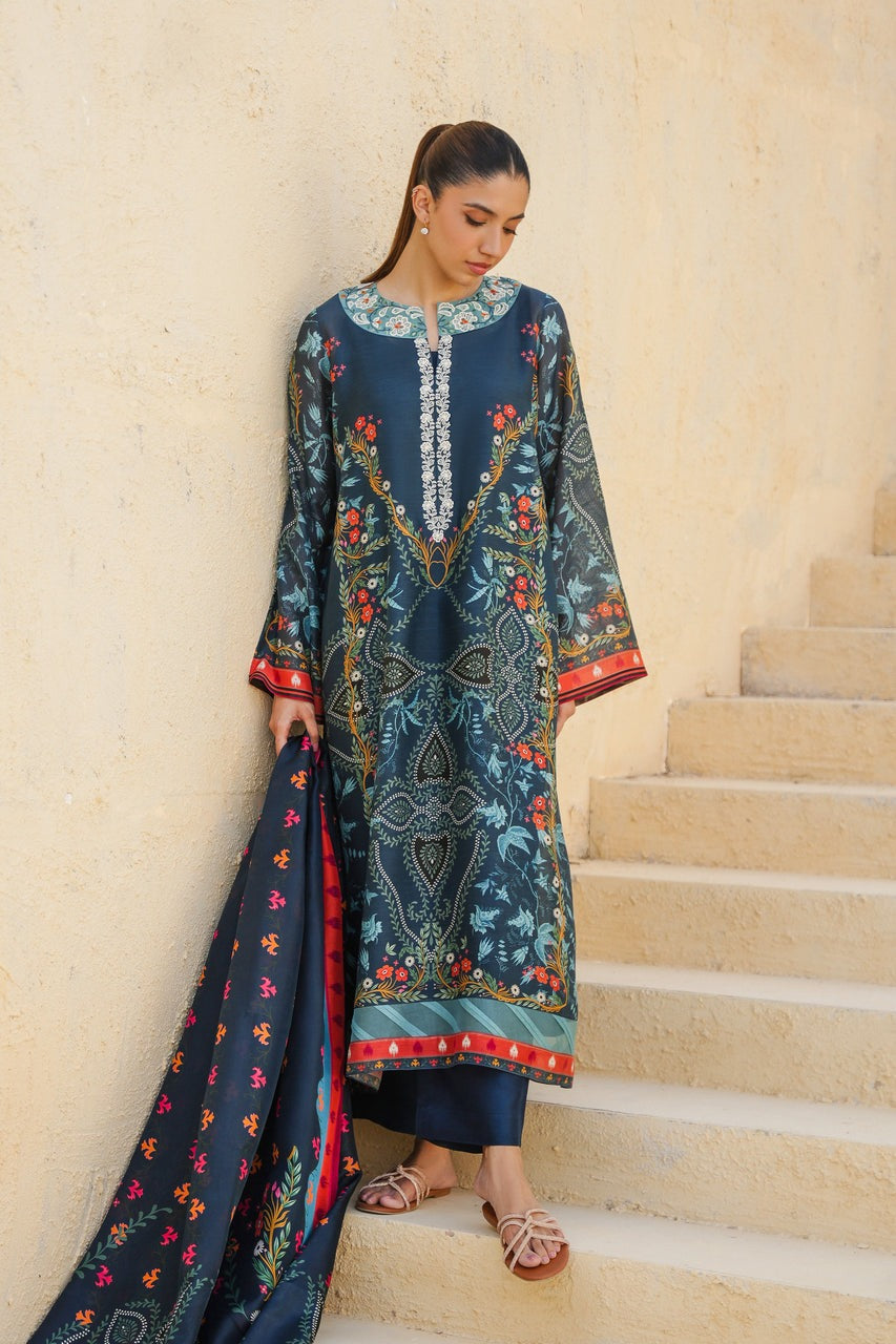 Cotton Silk Blend scarf outfit
