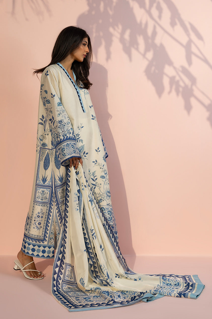 Silk Horizon co-ord set with scarf
