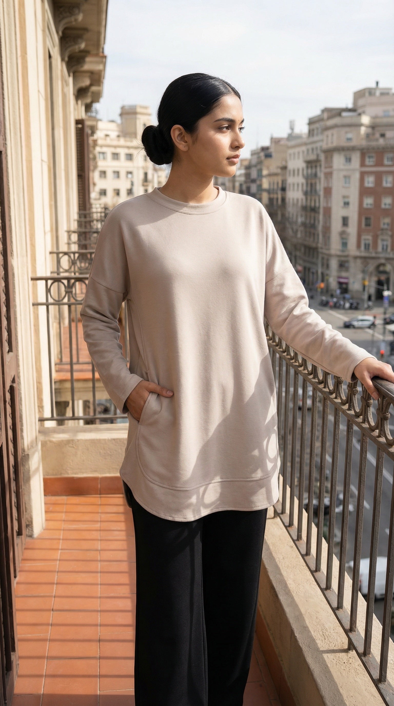 minimalist everyday modest tunic