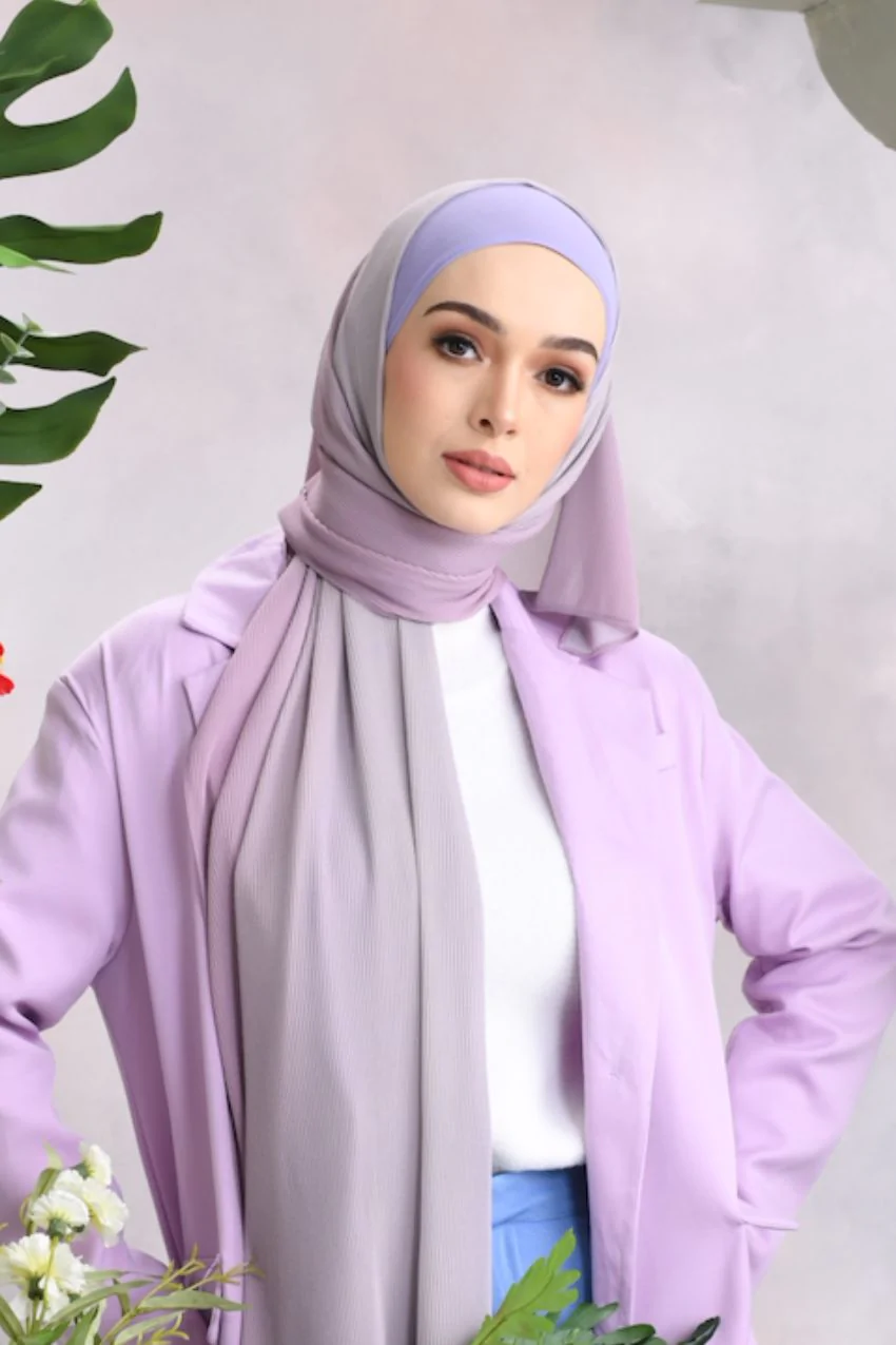 lightweight modest headscarf crush chiffon
