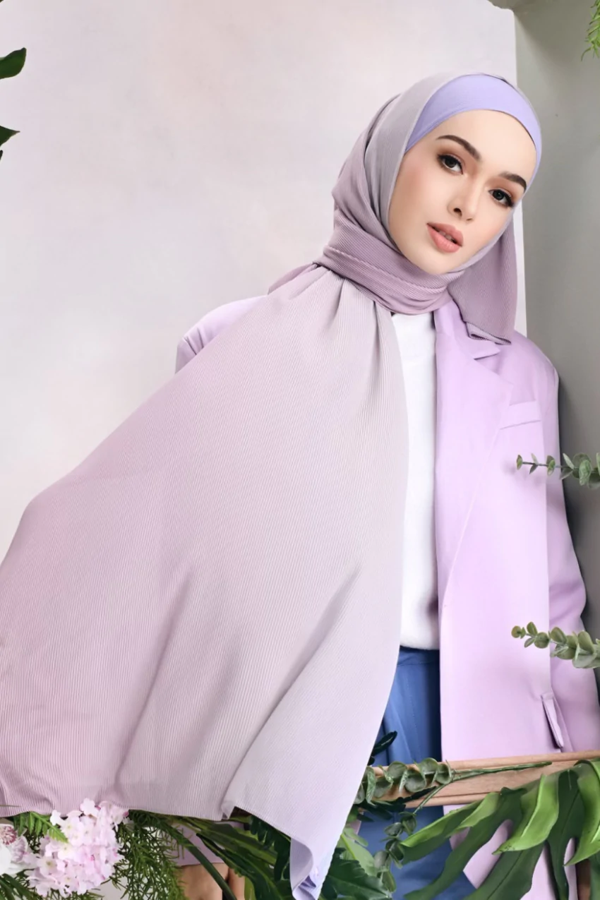 soft lilac modest hijab everyday wear