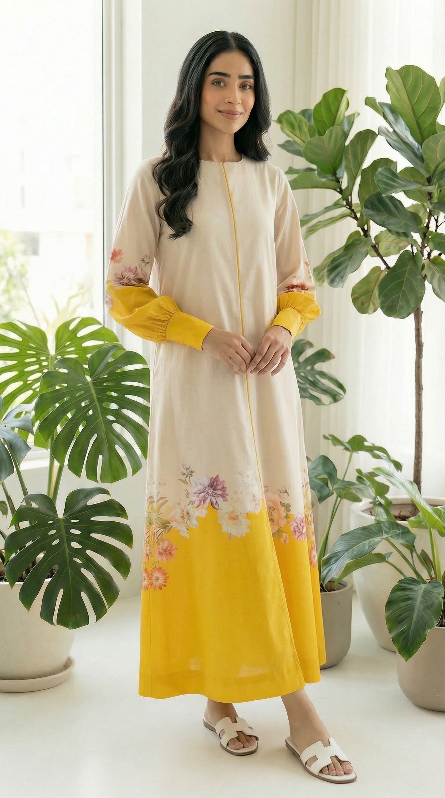 Sunbeam Bloom Luxe Modest Kaftaan Dress